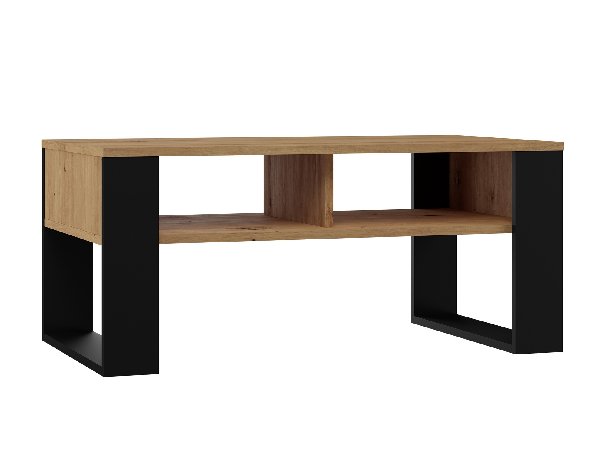 Stočić za kafu Mandeville 209 (Zanatski hrast + Crno)