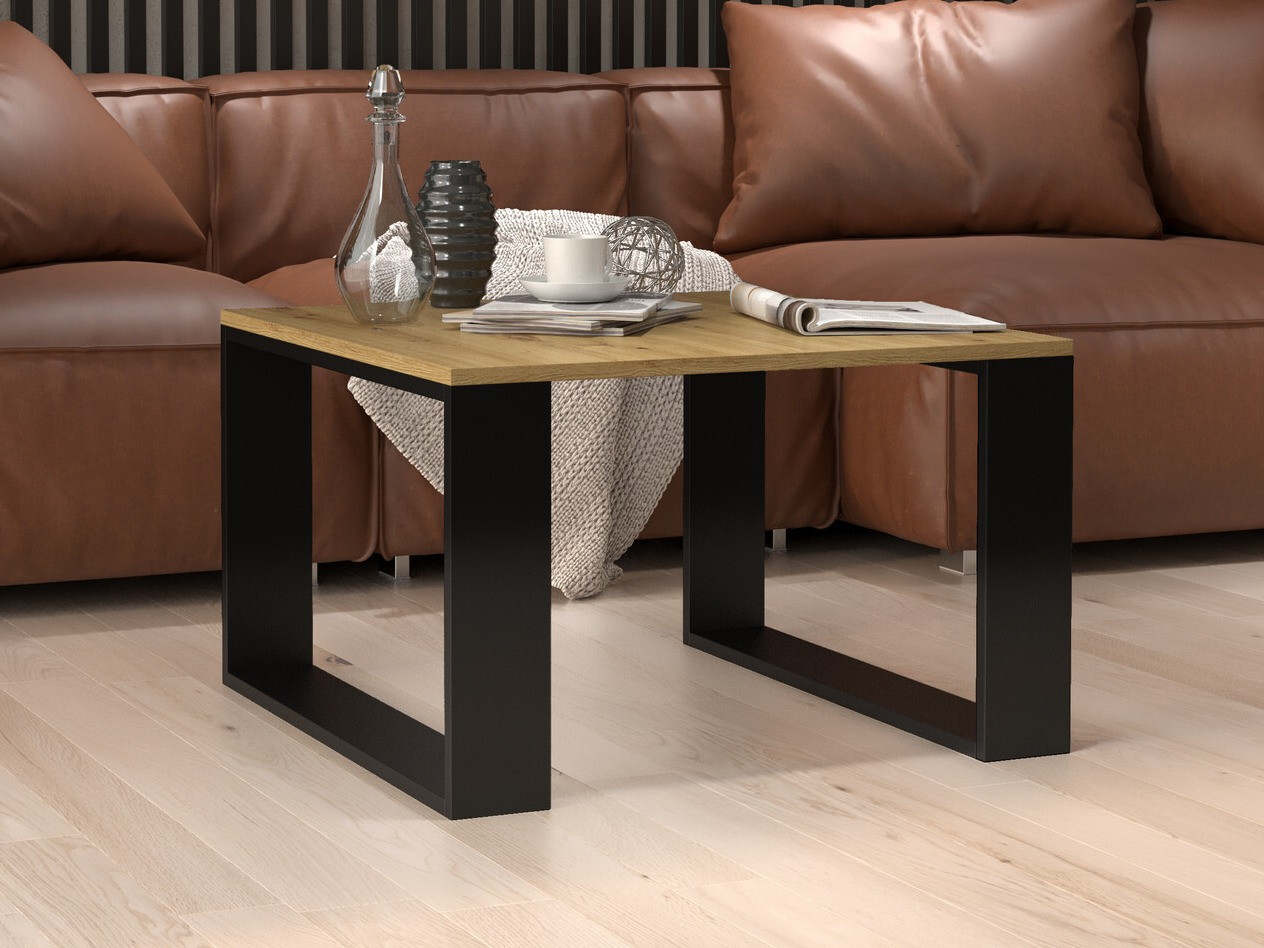 Stočić za kafu Mandeville 215 (Zanatski hrast + Crno)