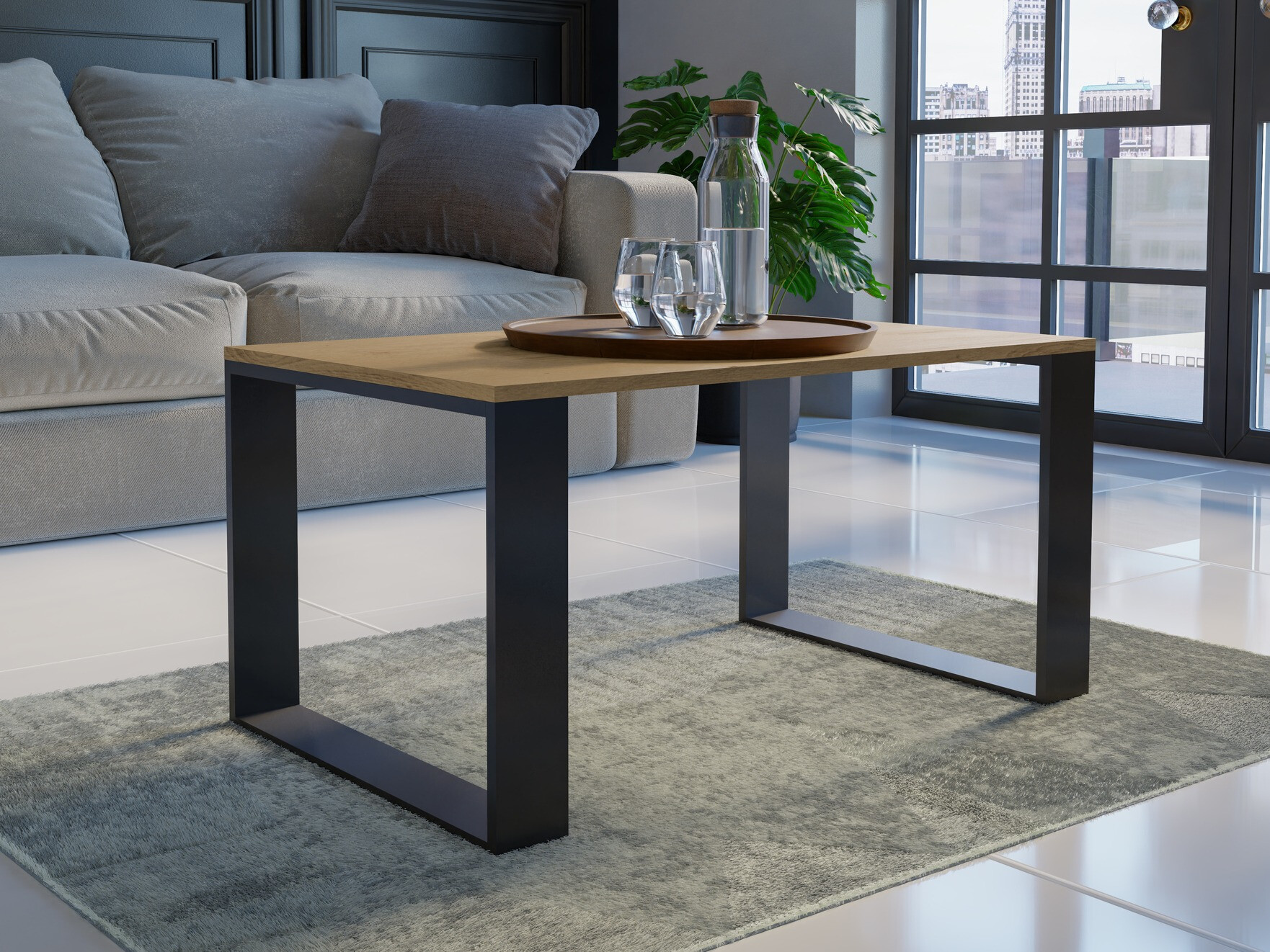 Stočić za kafu Mandeville 217 (Zanatski hrast)