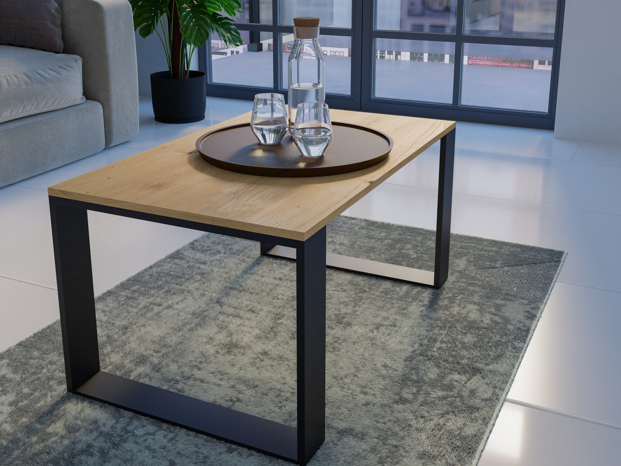 Stočić za kafu Mandeville 217 (Zanatski hrast)