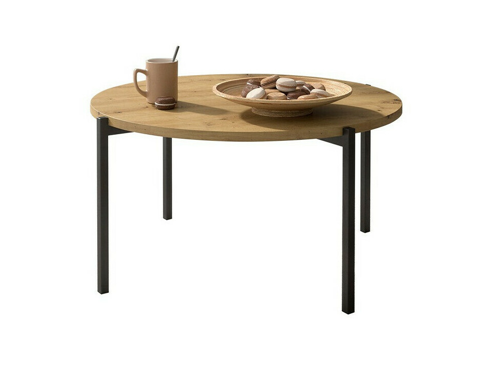 Stočić za kafu Providence 180 (Zanatski hrast + Crno)