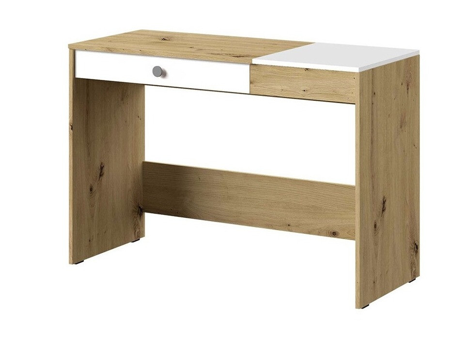 Kancelarijski sto Almira 109 (Artisan hrast + Belo + Sivo)