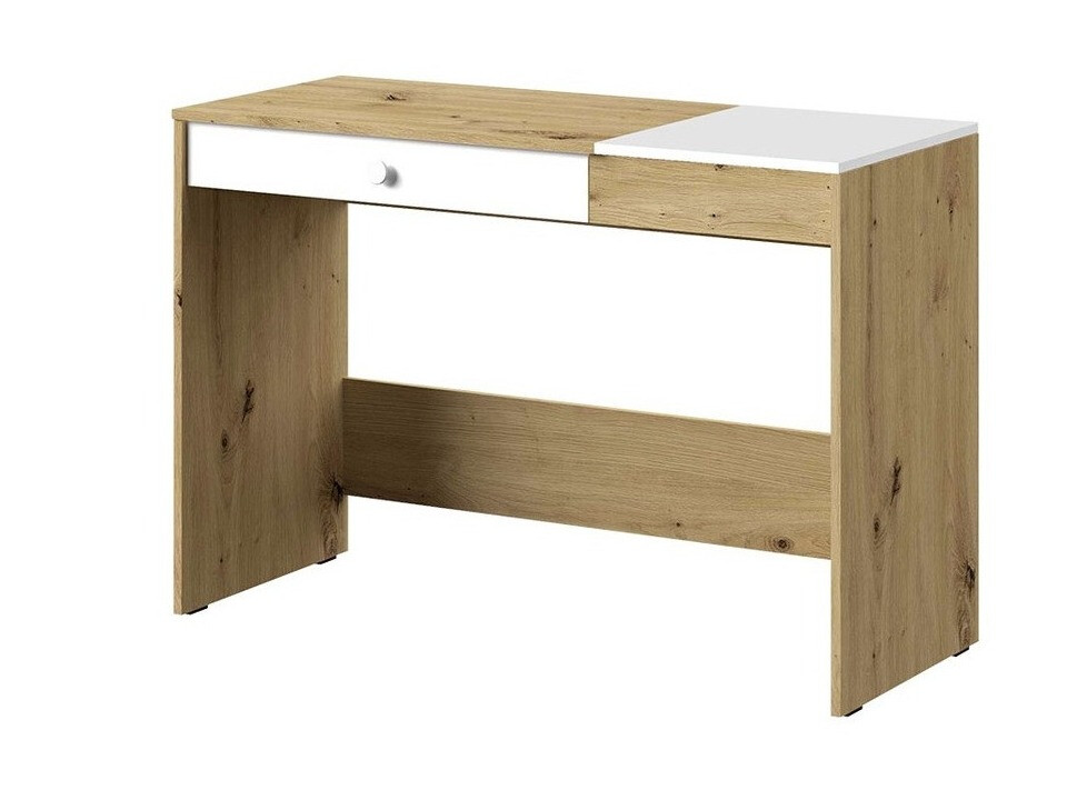 Kancelarijski sto Almira 109 (Zanatski hrast + Belo)