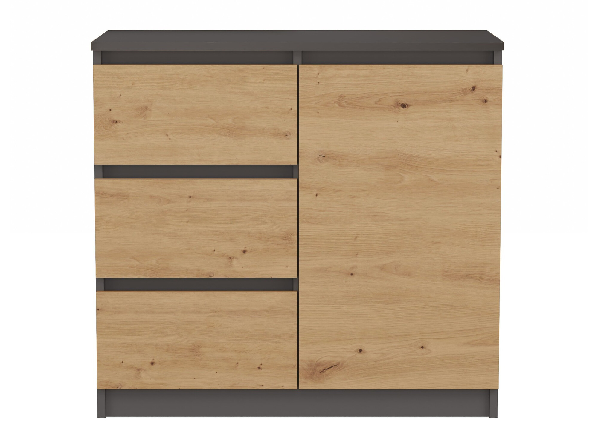 Komoda Elbvelu 110 (Antracit + Artisan hrast)
