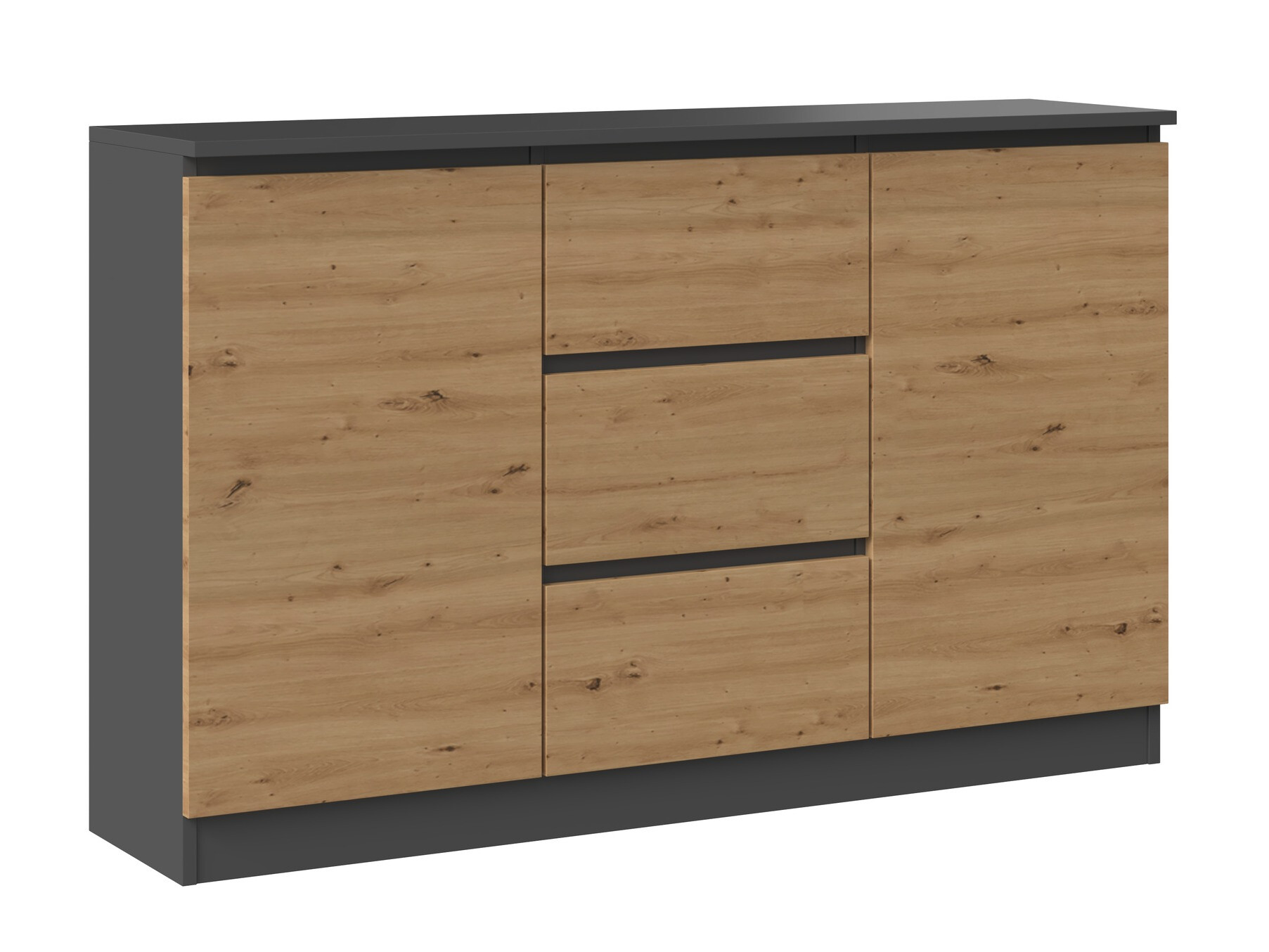 Komoda Elbvelu 112 (Antracit + Artisan hrast)