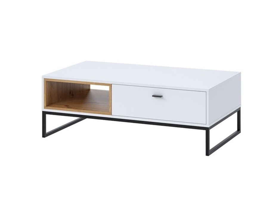 Stočić za kafu Baltesi 103 (Belo + Zanatski hrast)