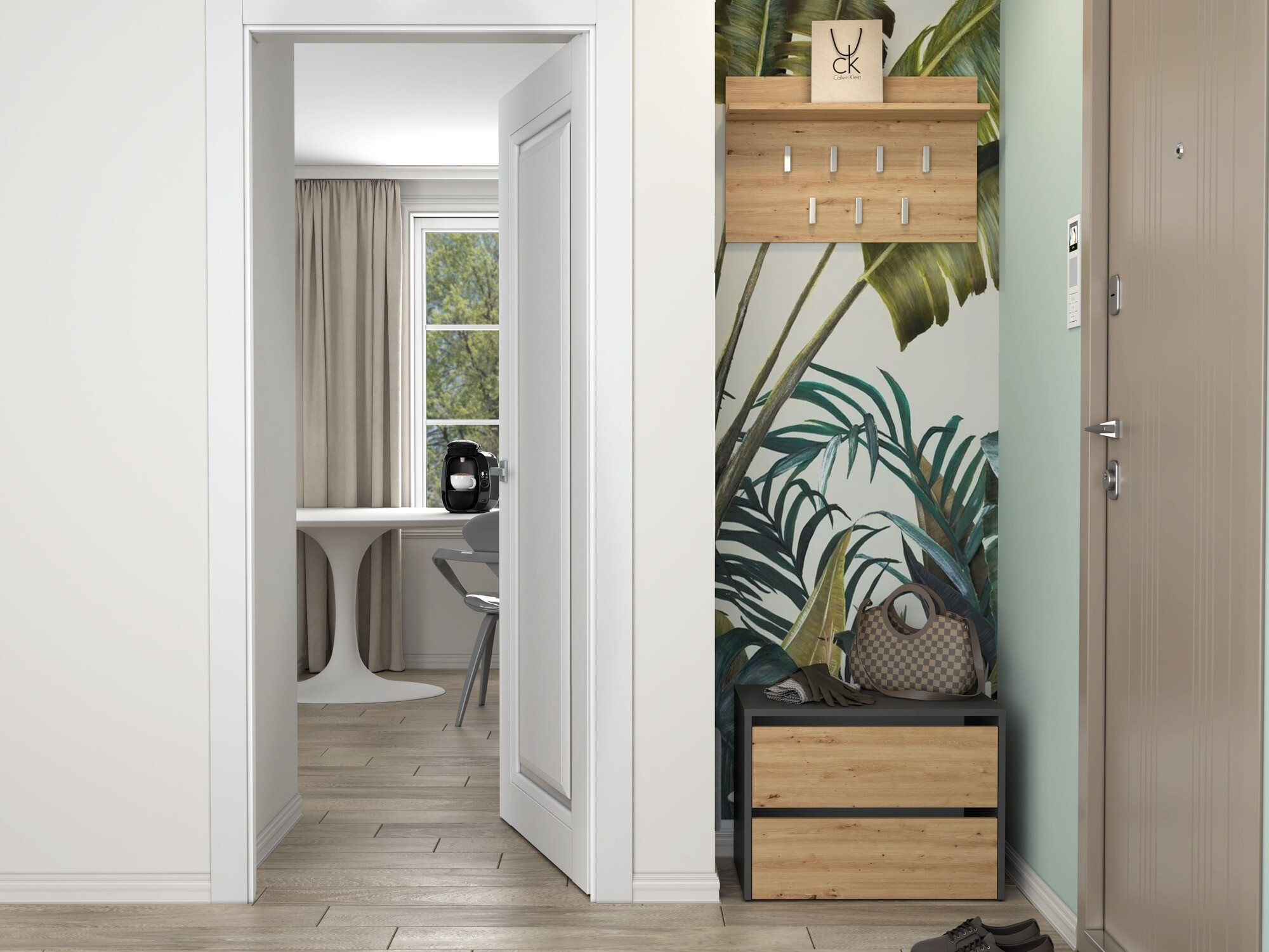 Cipelarnik Mandeville 222 (Antracit + Artisan hrast)