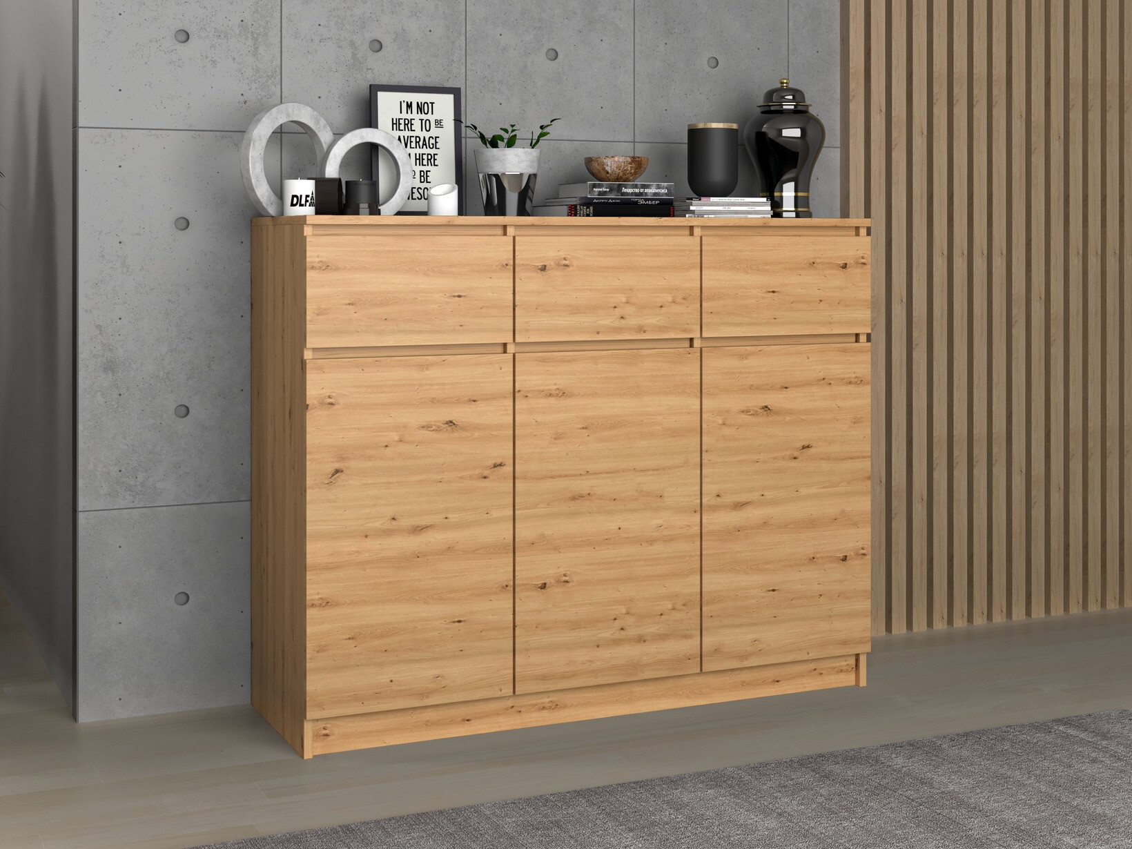 Komoda Elbvelu 115 (Zanatski hrast)