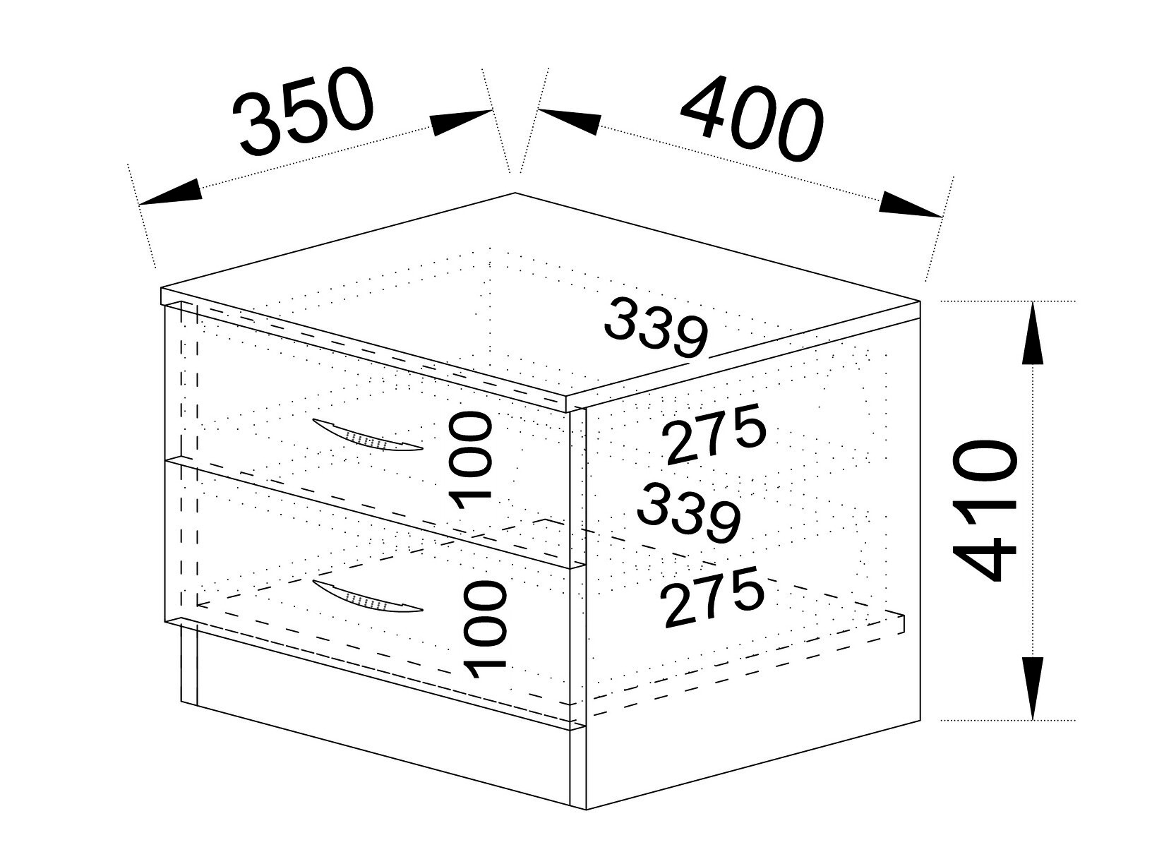 Noćni ormarić Portland 354 (Sonoma hrast)