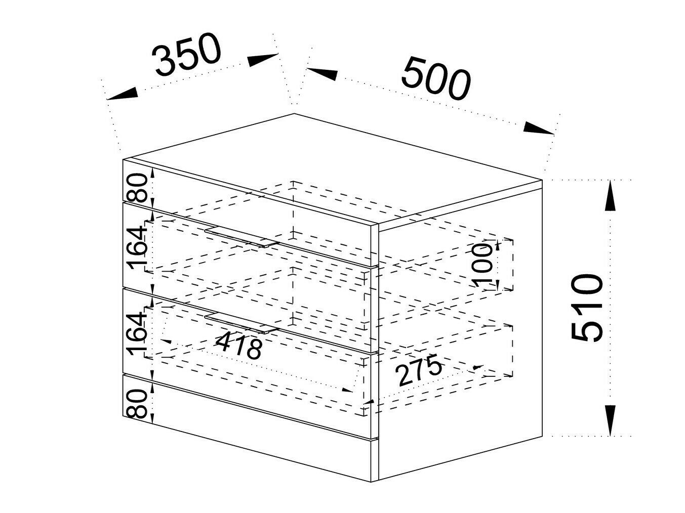 Noćni ormarić Portland 397 (Orah)