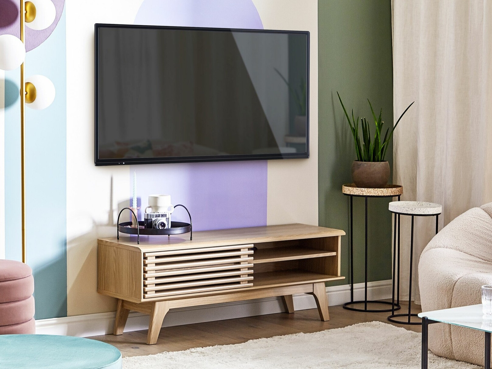 TV komoda Berwyn 210 (Svetlo drvo)