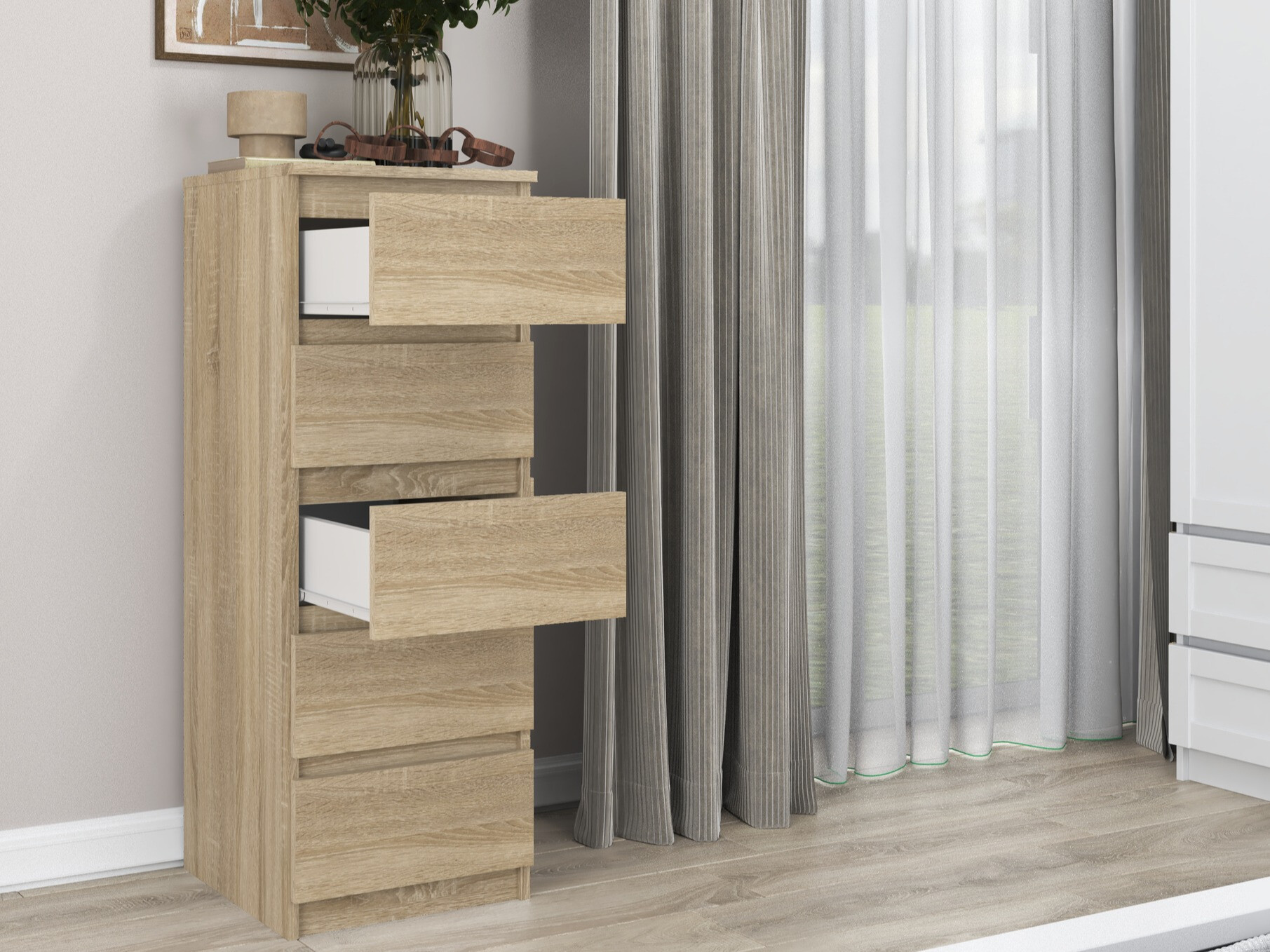 Komoda Elbvelu 121 (Sonoma hrast)