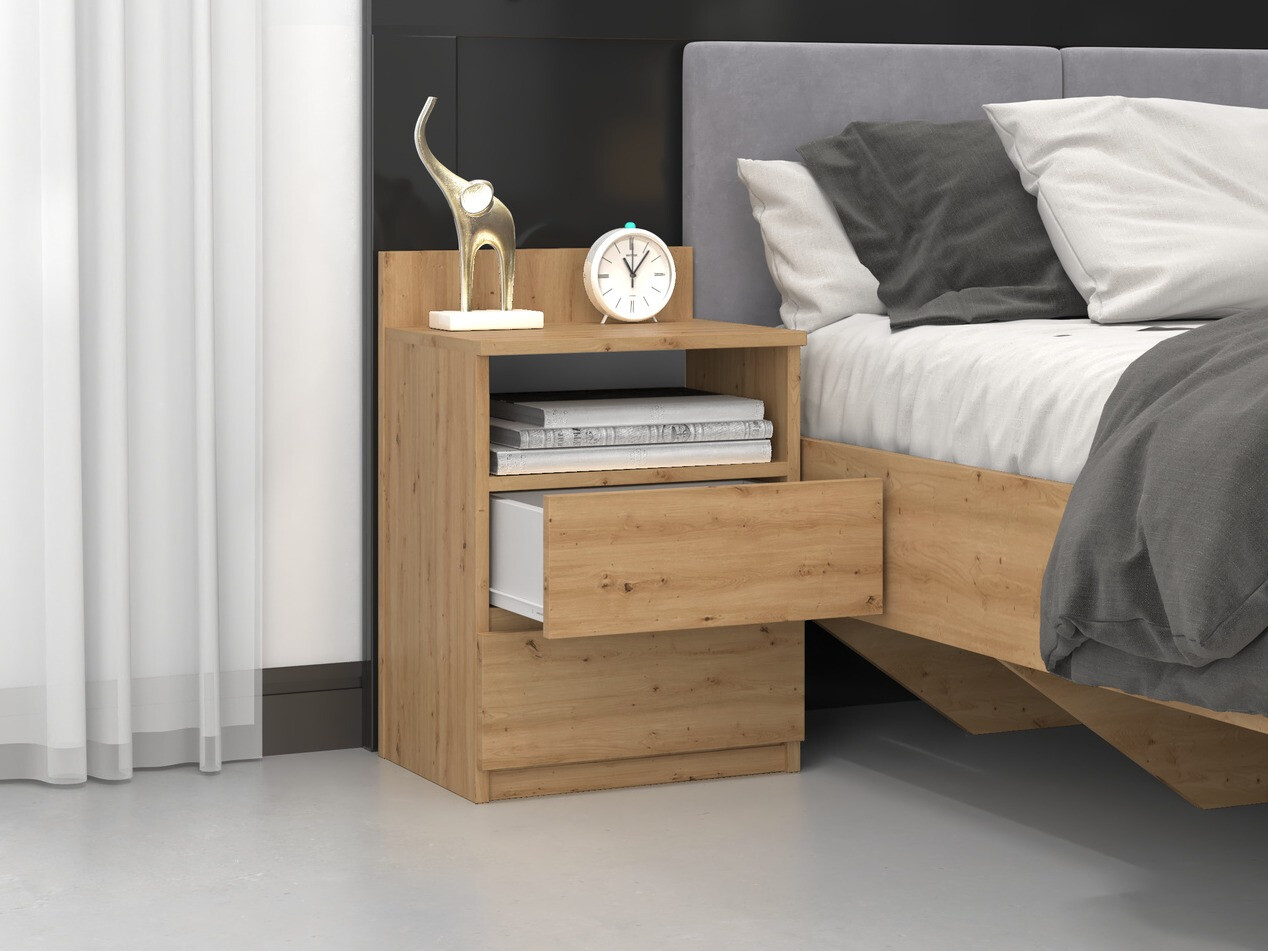 Noćni ormarić Elbvelu 119 (Artisan hrast)