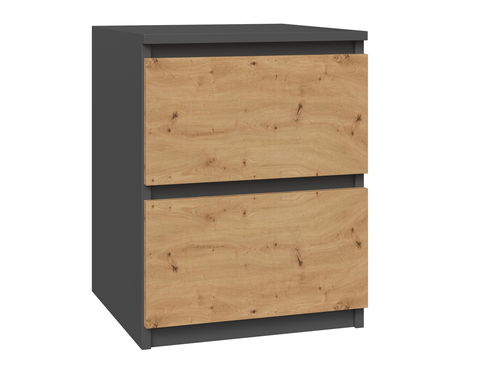Noćni ormarić Elbvelu 120 (Antracit + Artisan hrast)