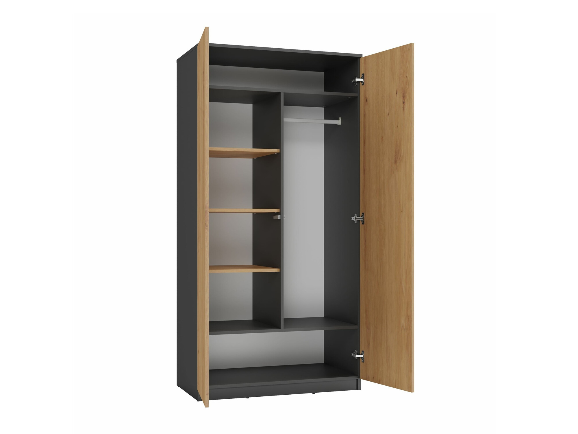 Ormar Elbvelu 117 (Antricit (ugalj) + Zanatski hrast)