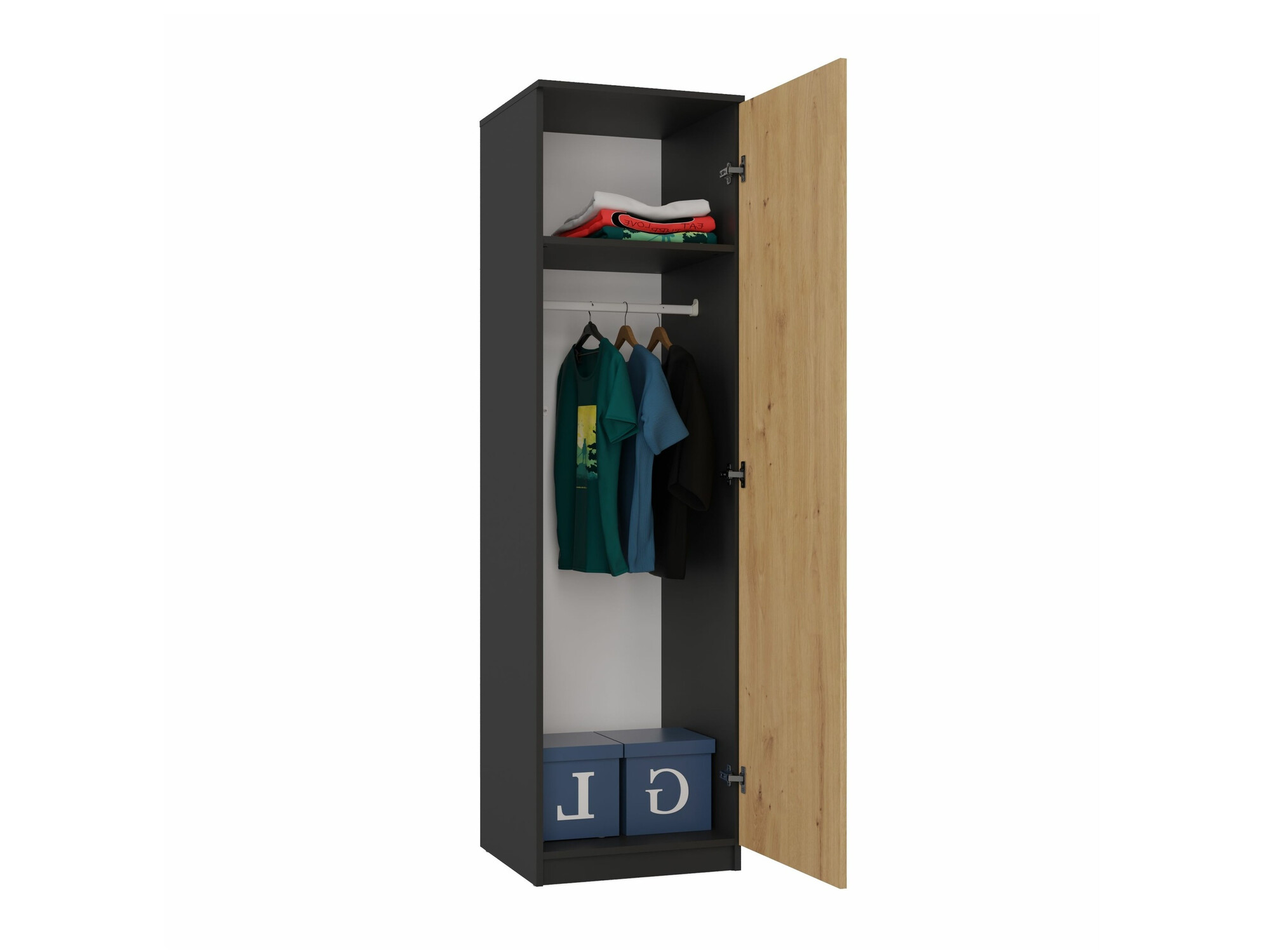 Ormar Elbvelu 118 (Antracit + Artisan hrast)