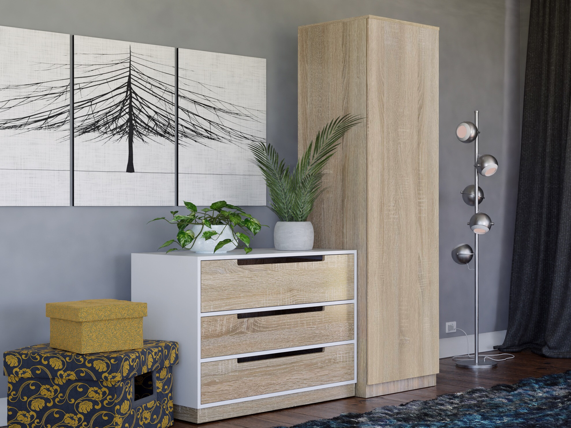 Ormar Elbvelu 118 (Sonoma hrast)