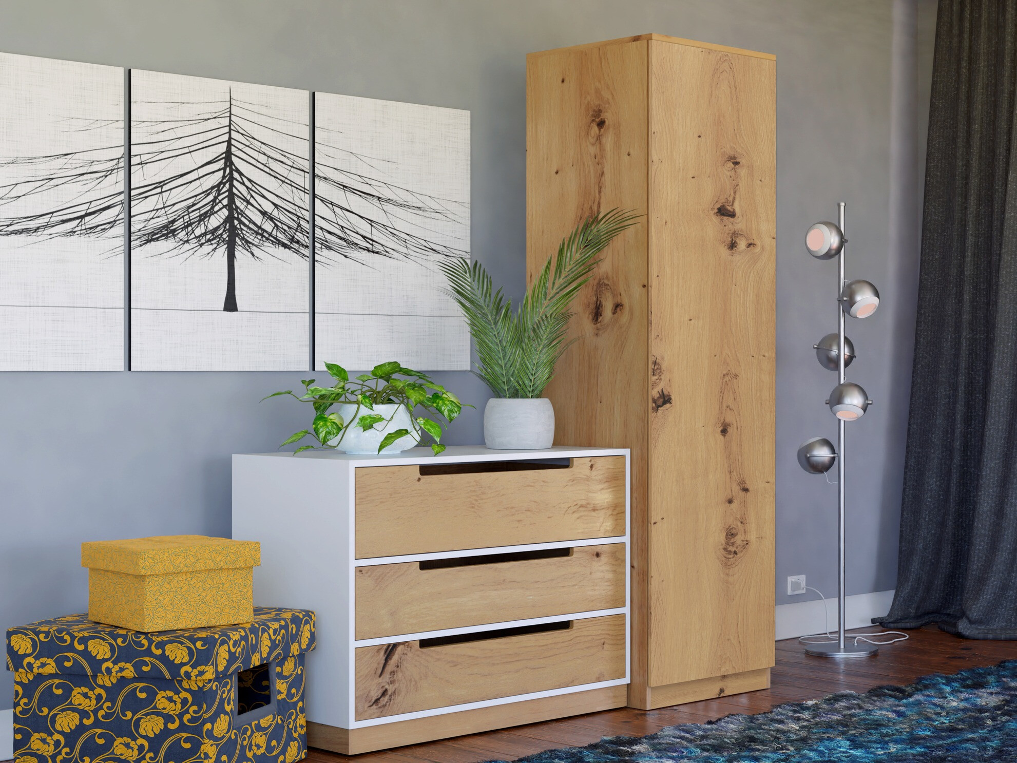 Ormar Elbvelu 118 (Zanatski hrast)