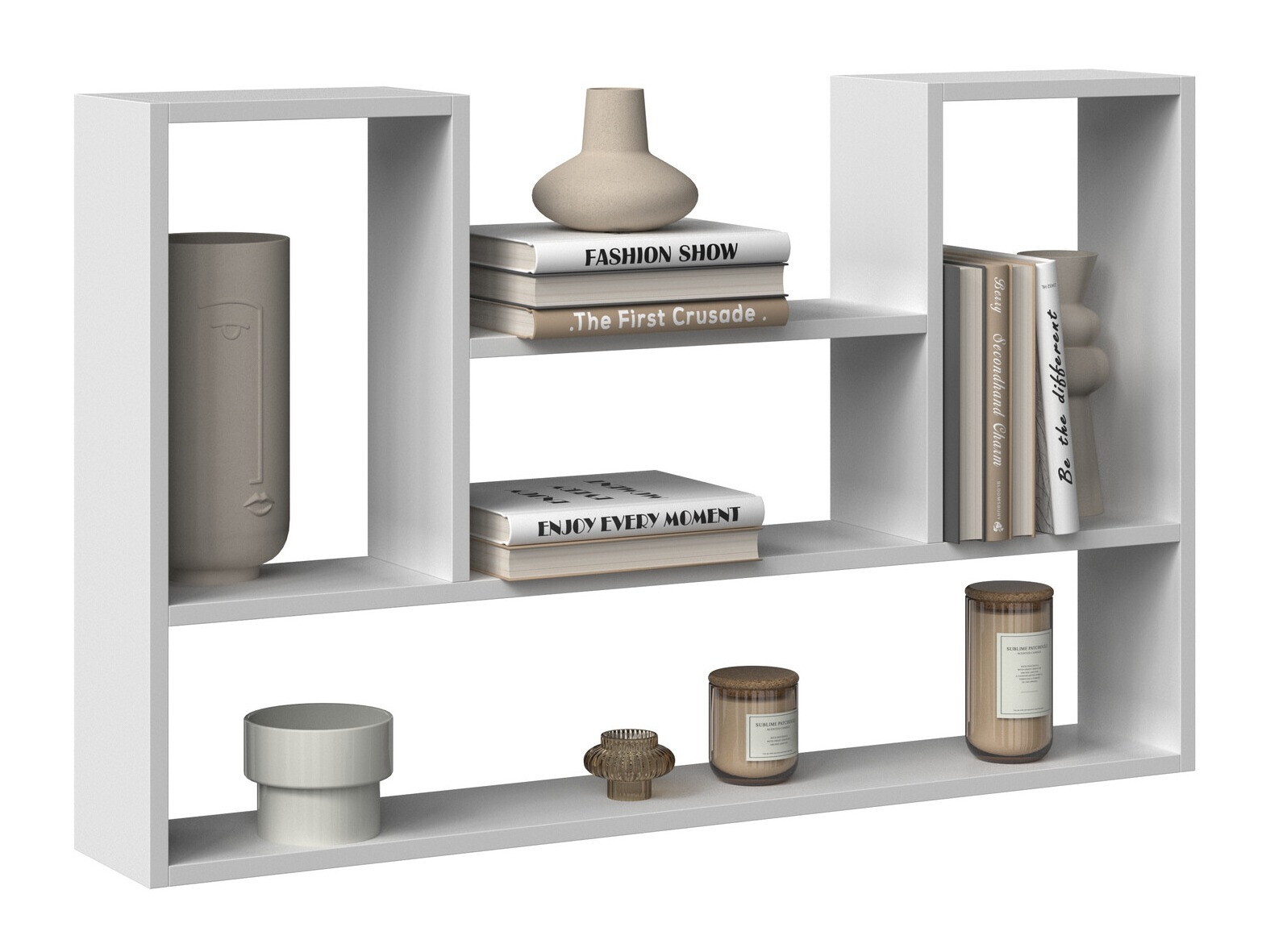 Zidna polica Mandeville 225 (Belo)