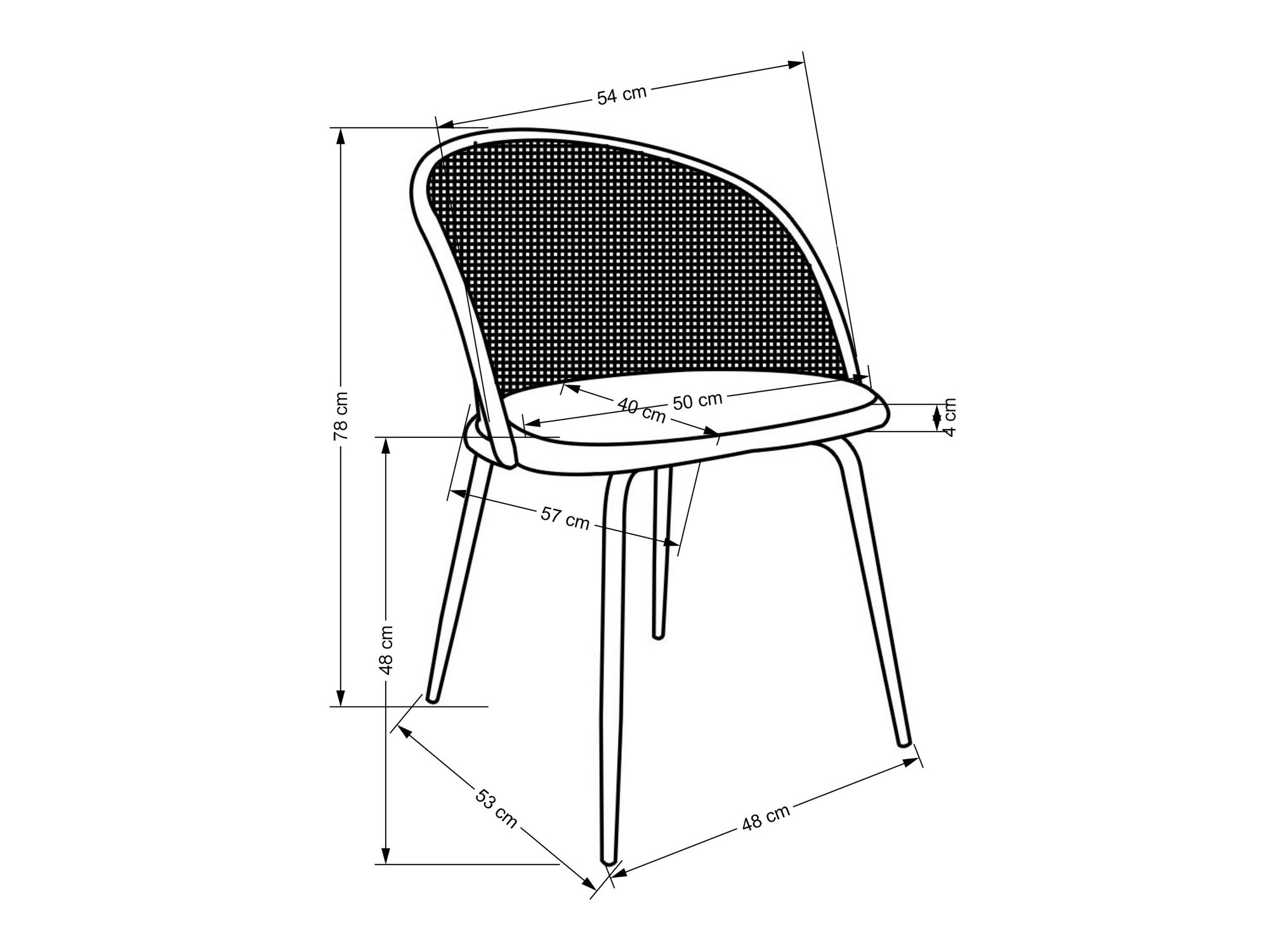 Stolica Houston 1646 (Sivo)