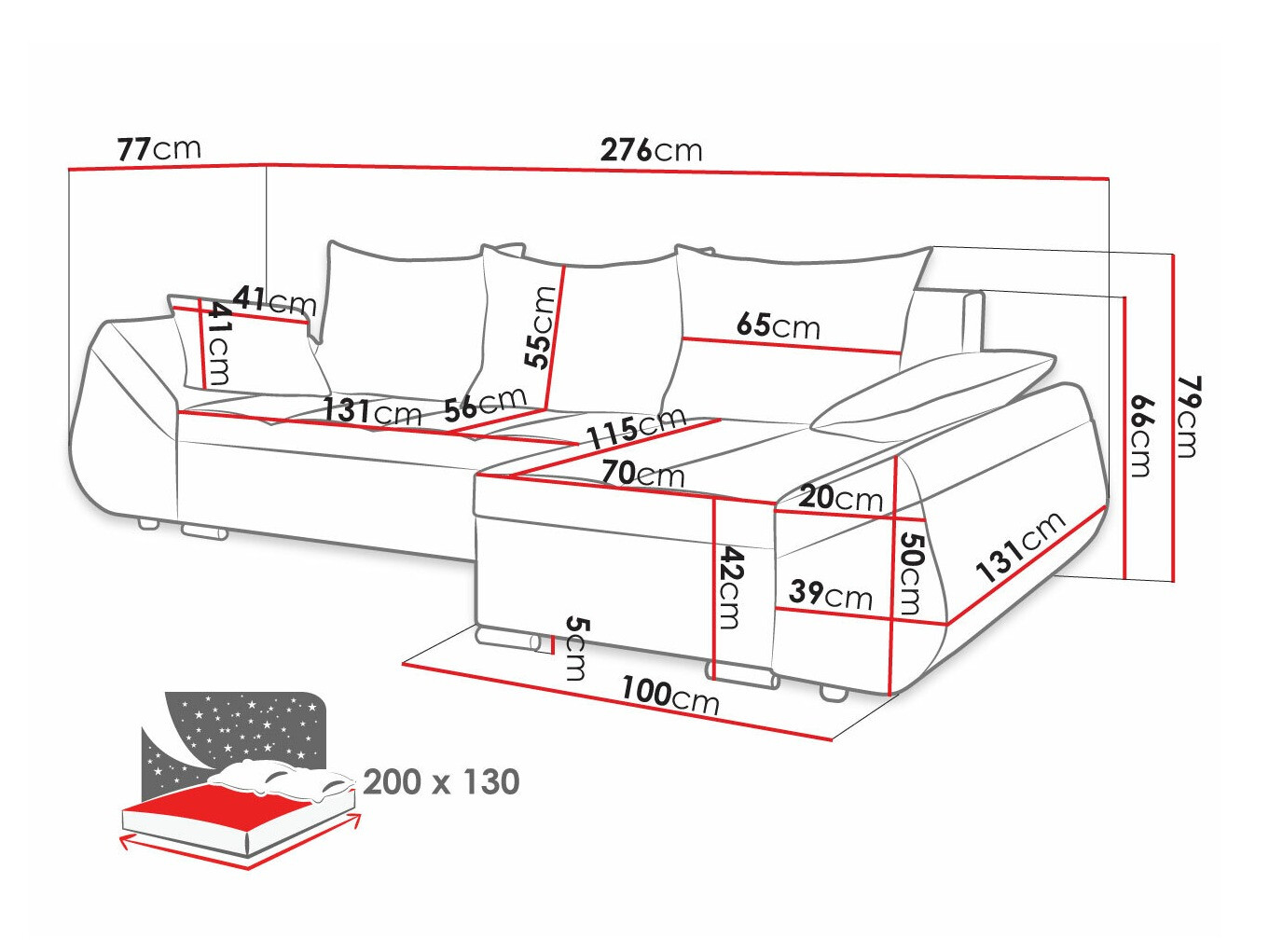 Ugaona sofa Memphis 111 (Tornado 83 + Tornado 84)