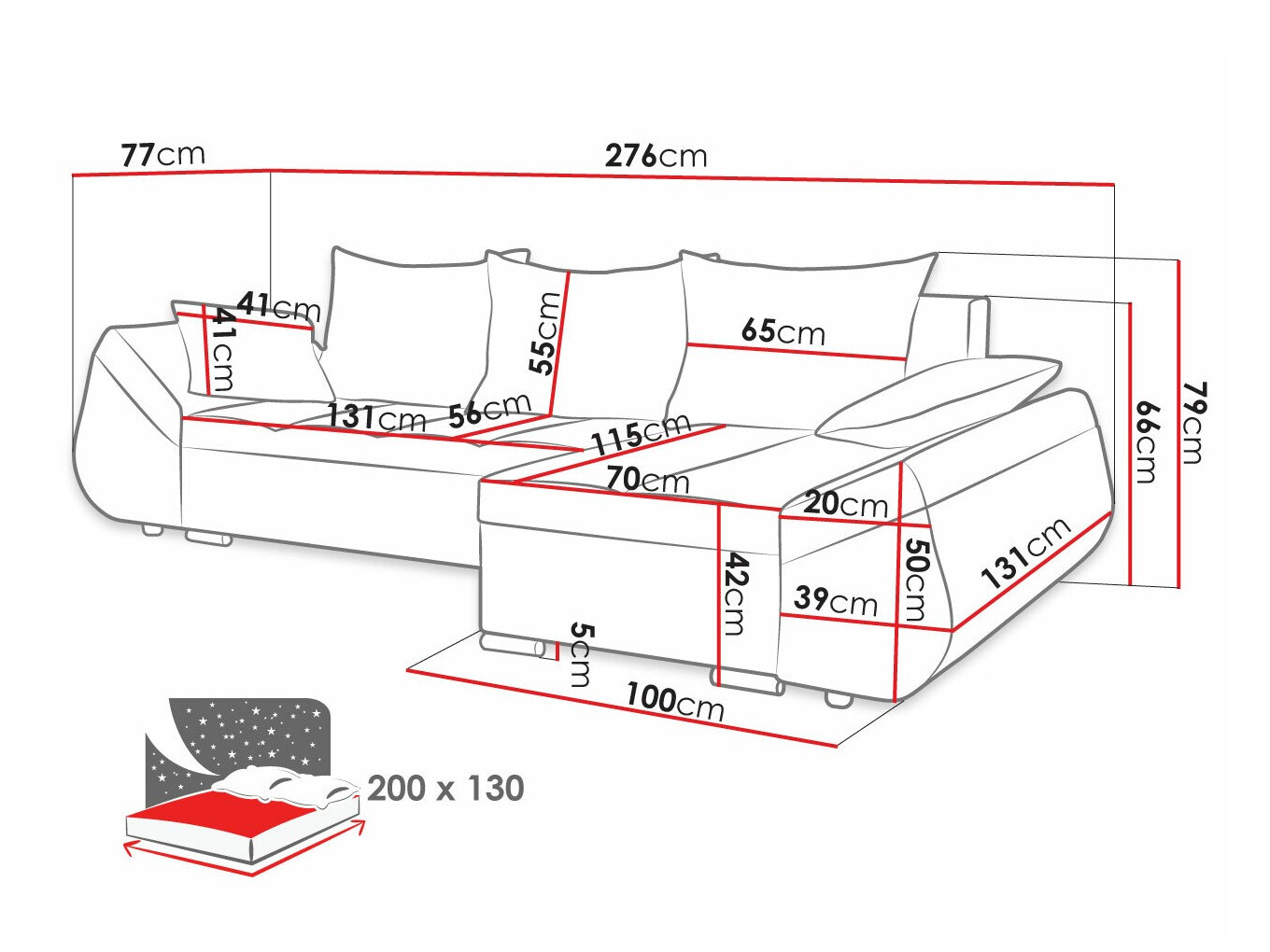 Ugaona sofa Memphis 111 (Tornado 84 + Tornado 83)