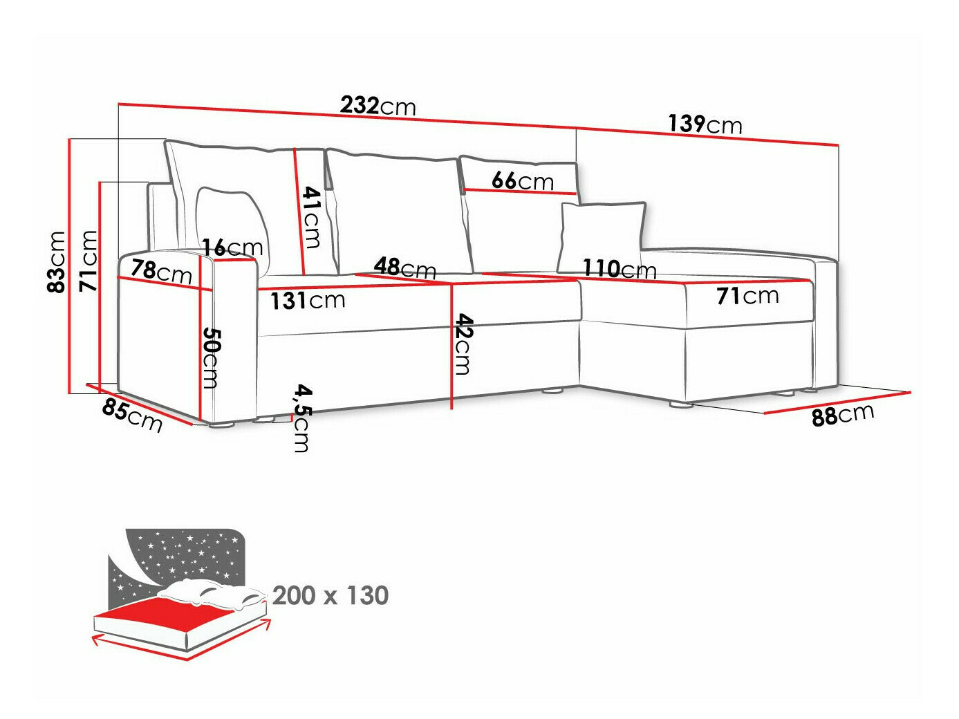 Ugaona sofa Memphis 122 (Haiti 17 + Haiti 18)