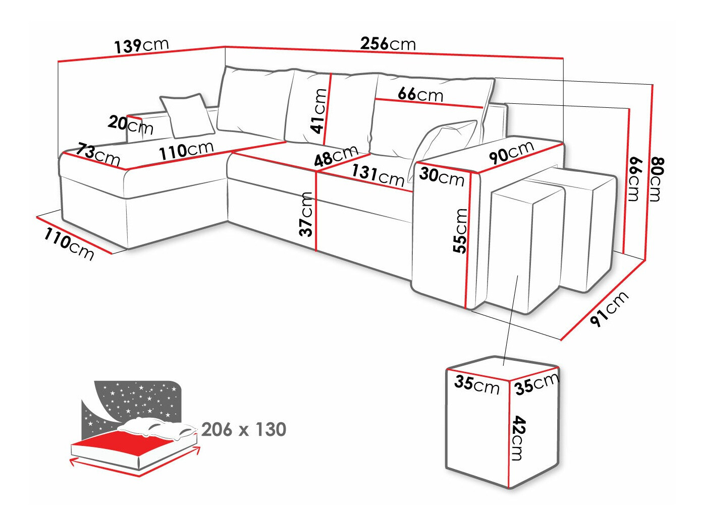 Ugaona sofa Memphis 124 (Mikrofaza 14 + Mikrofaza 15)