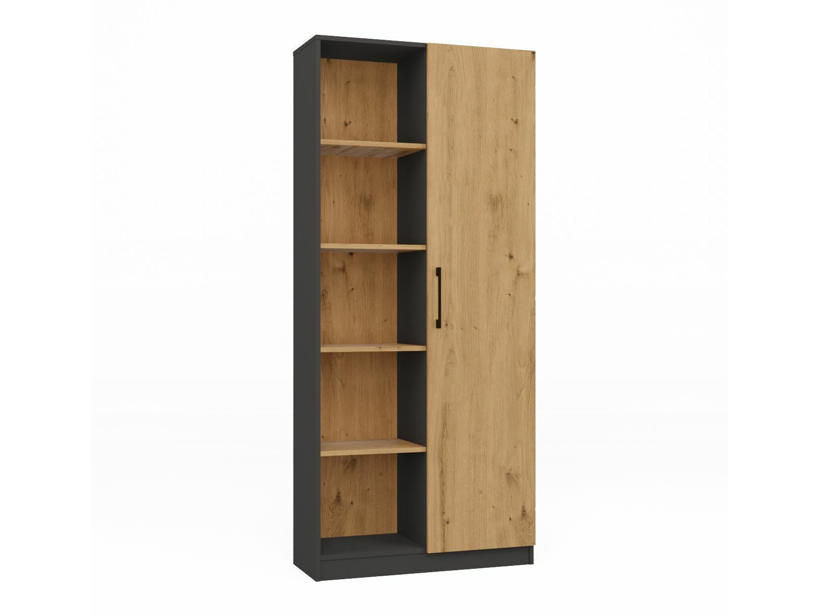 Polica Elbvelu 122 (Antracit + Artisan hrast)