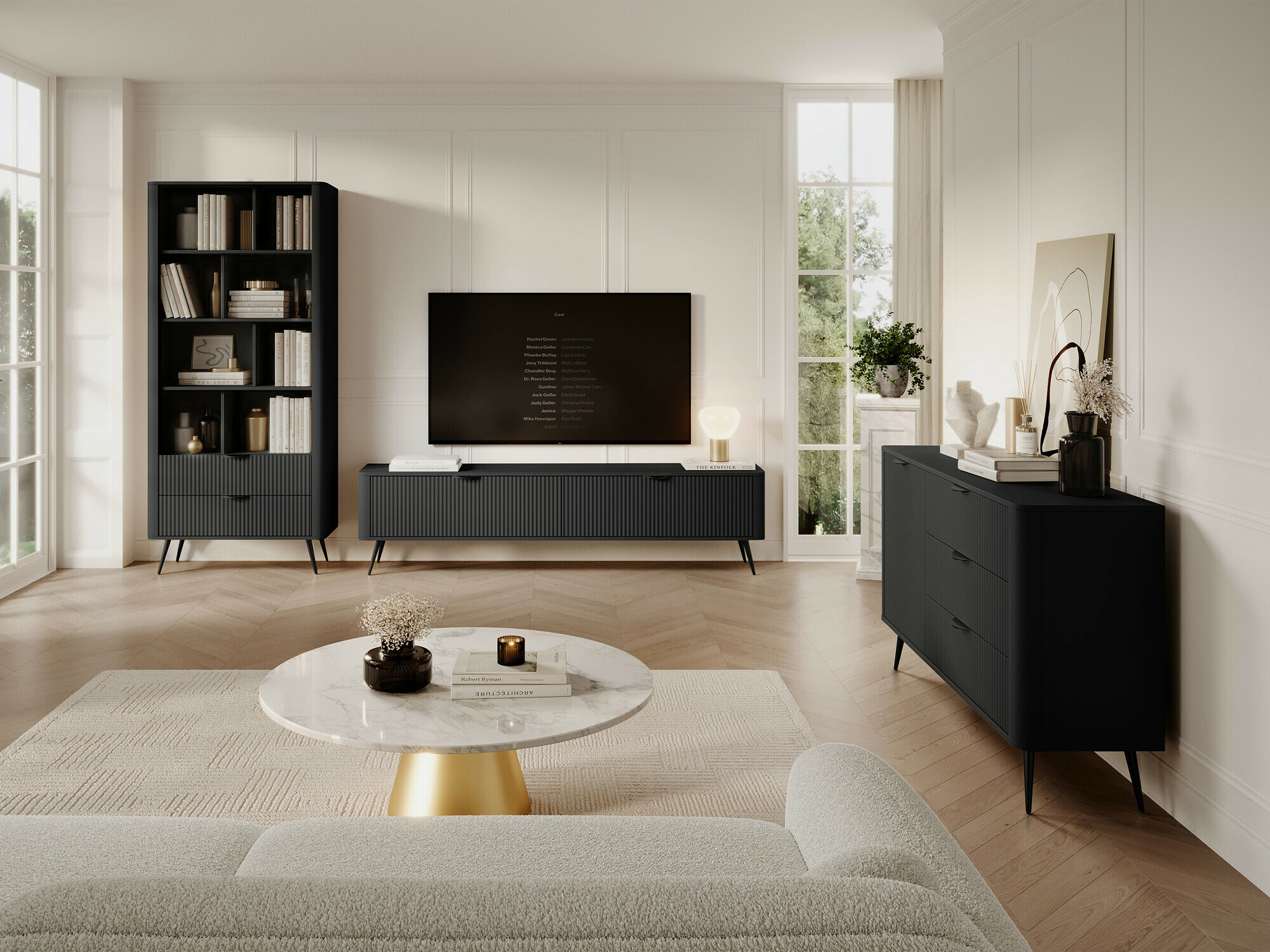 Set za dnevnu sobu Versoe 108 (Graphite)