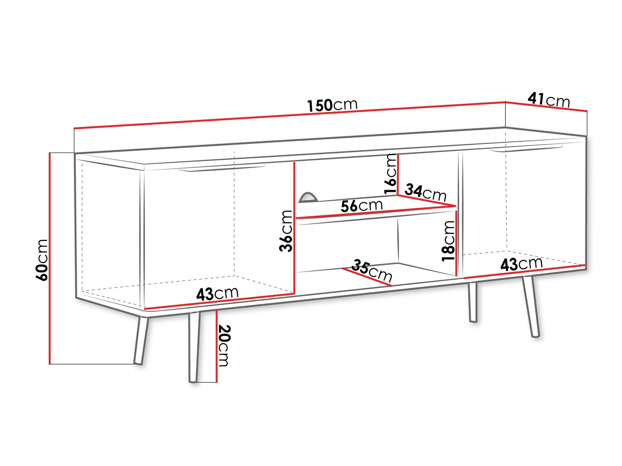 TV komoda Livetre 101