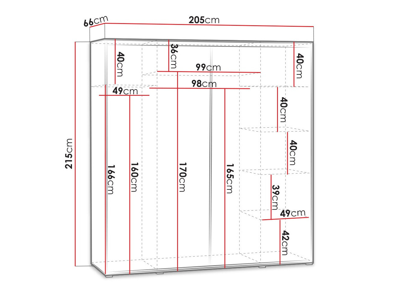 Ormar Murrieta 135 (Sonoma hrast)