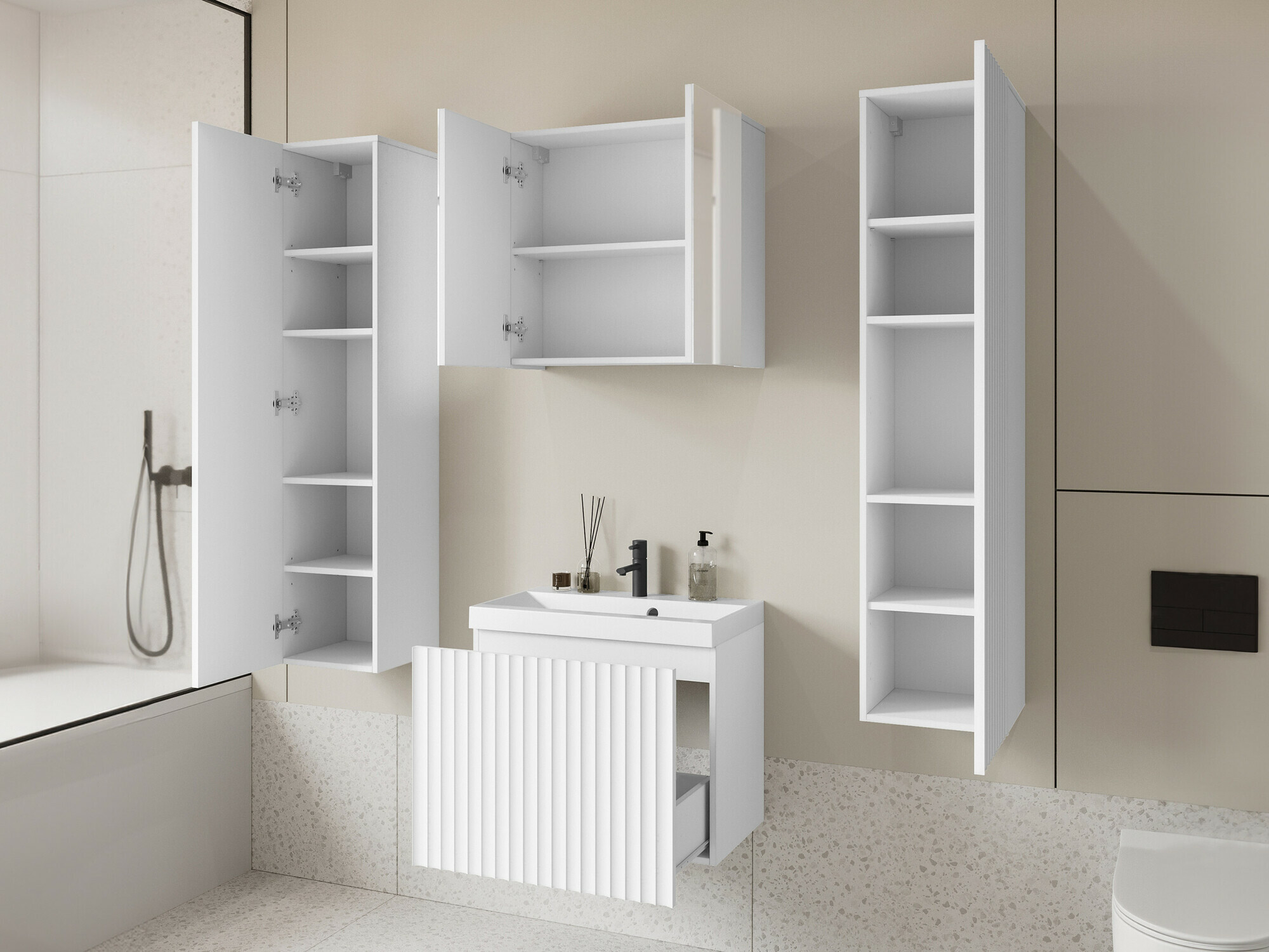 Set za kupatilo Sarasota 171 (Belo)