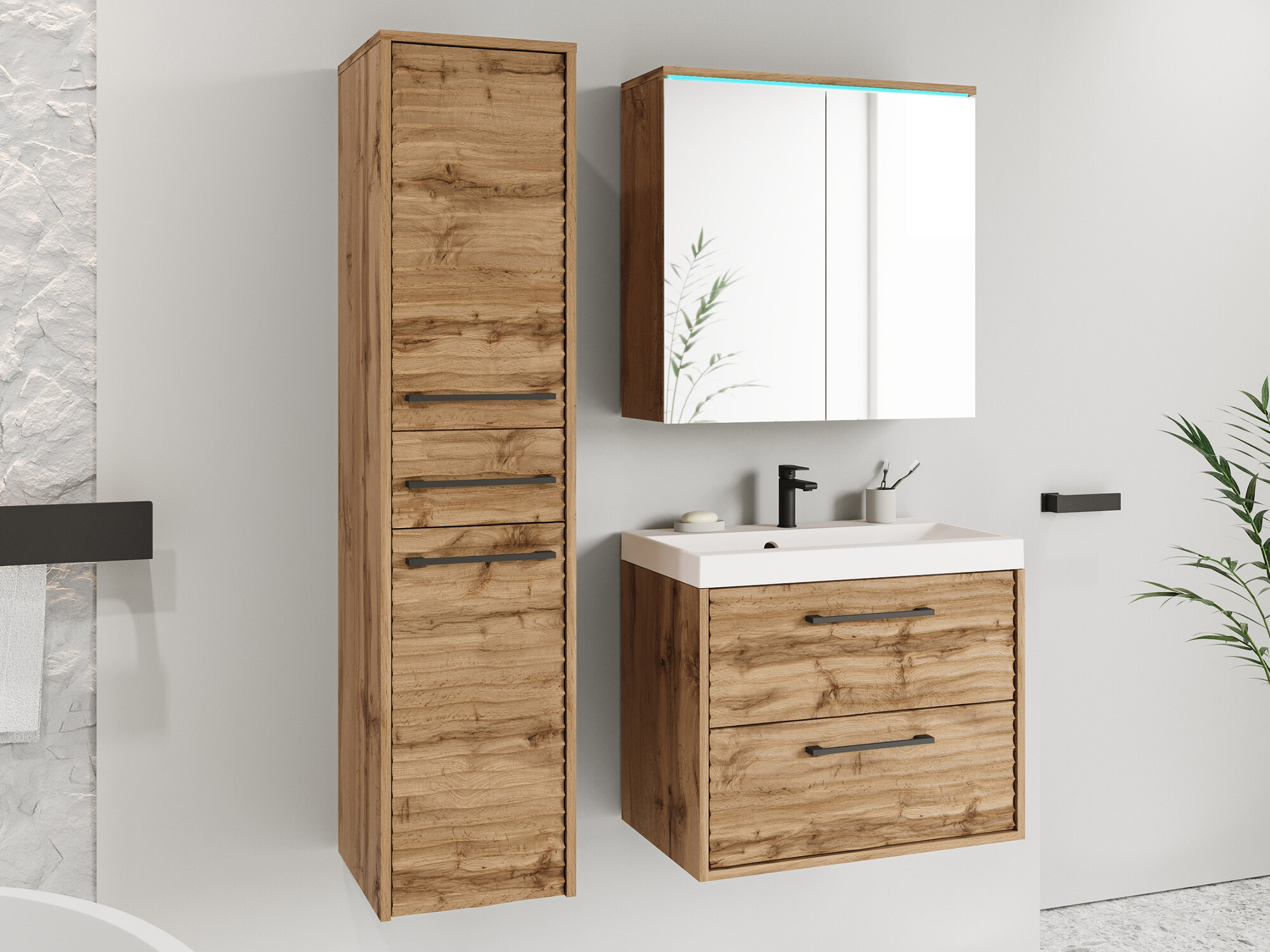 Set za kupatilo Sarasota 173 (Вотан храст)