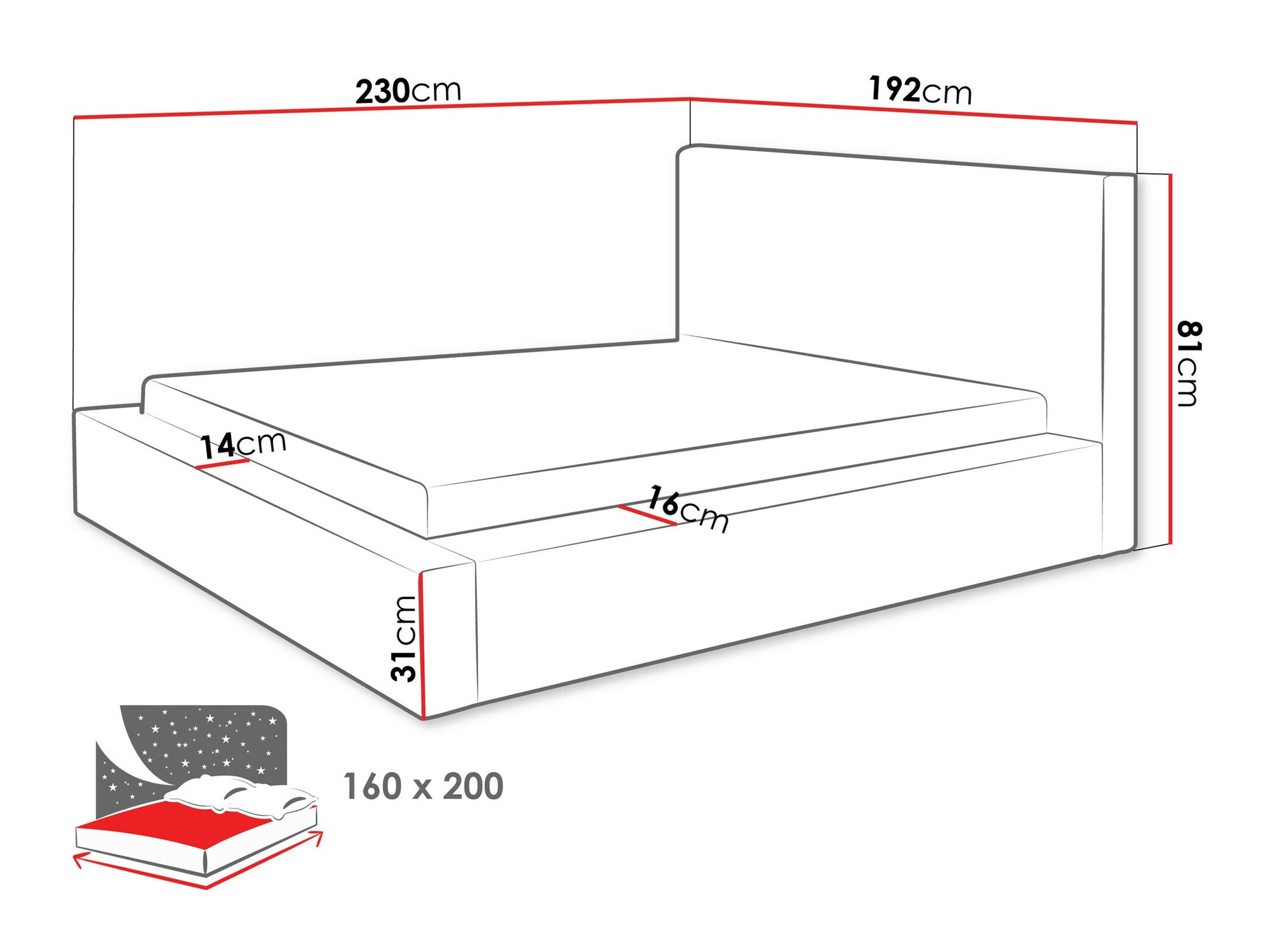Krevet TrendyNest 107 (Top 02)