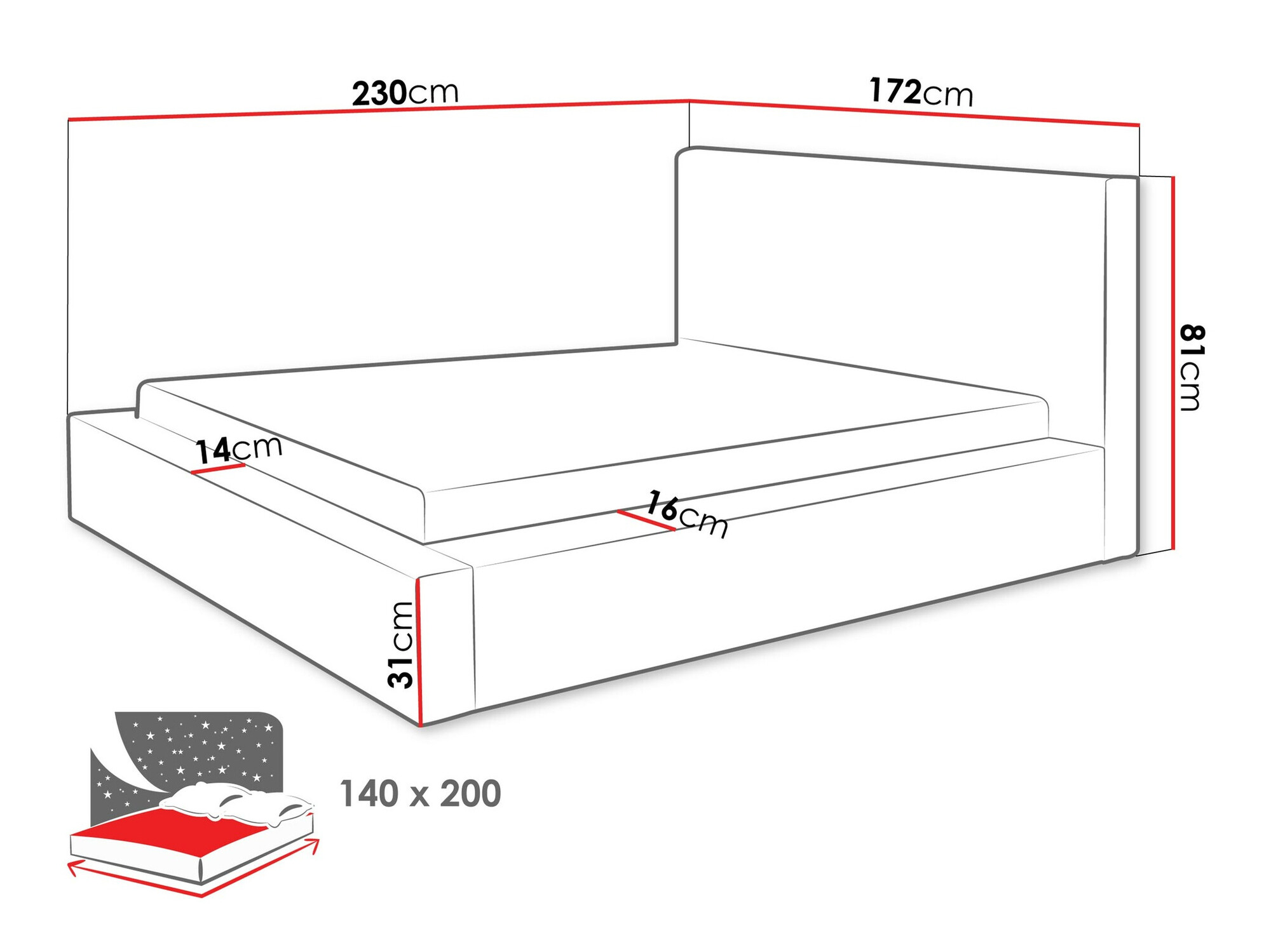 Krevet TrendyNest 107 (Top 88)
