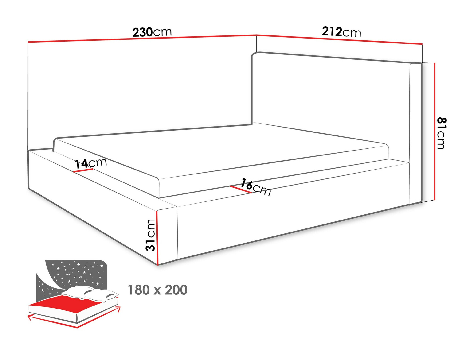 Krevet TrendyNest 107 (Top 88)