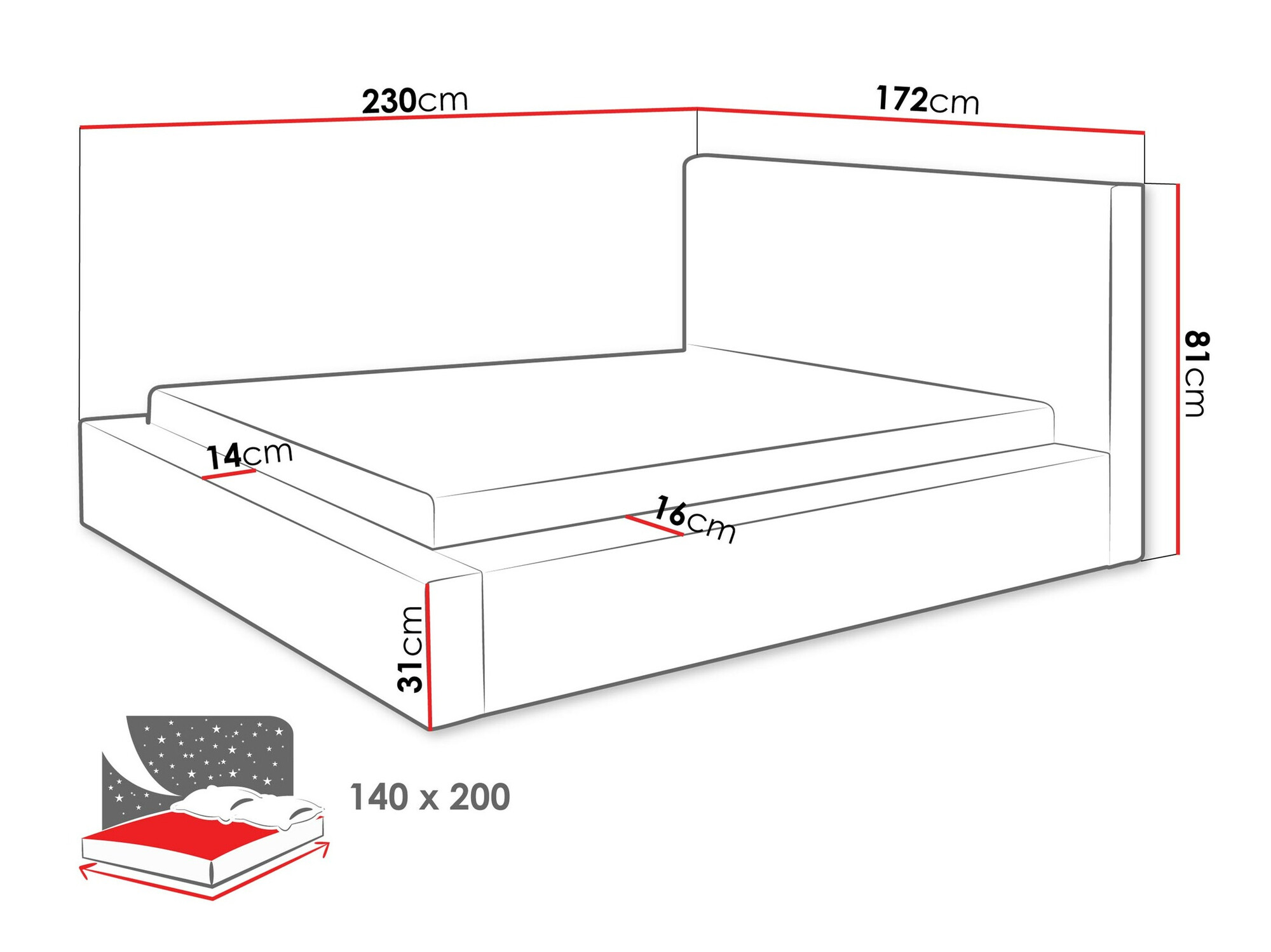 Krevet TrendyNest 107 (Top 95)