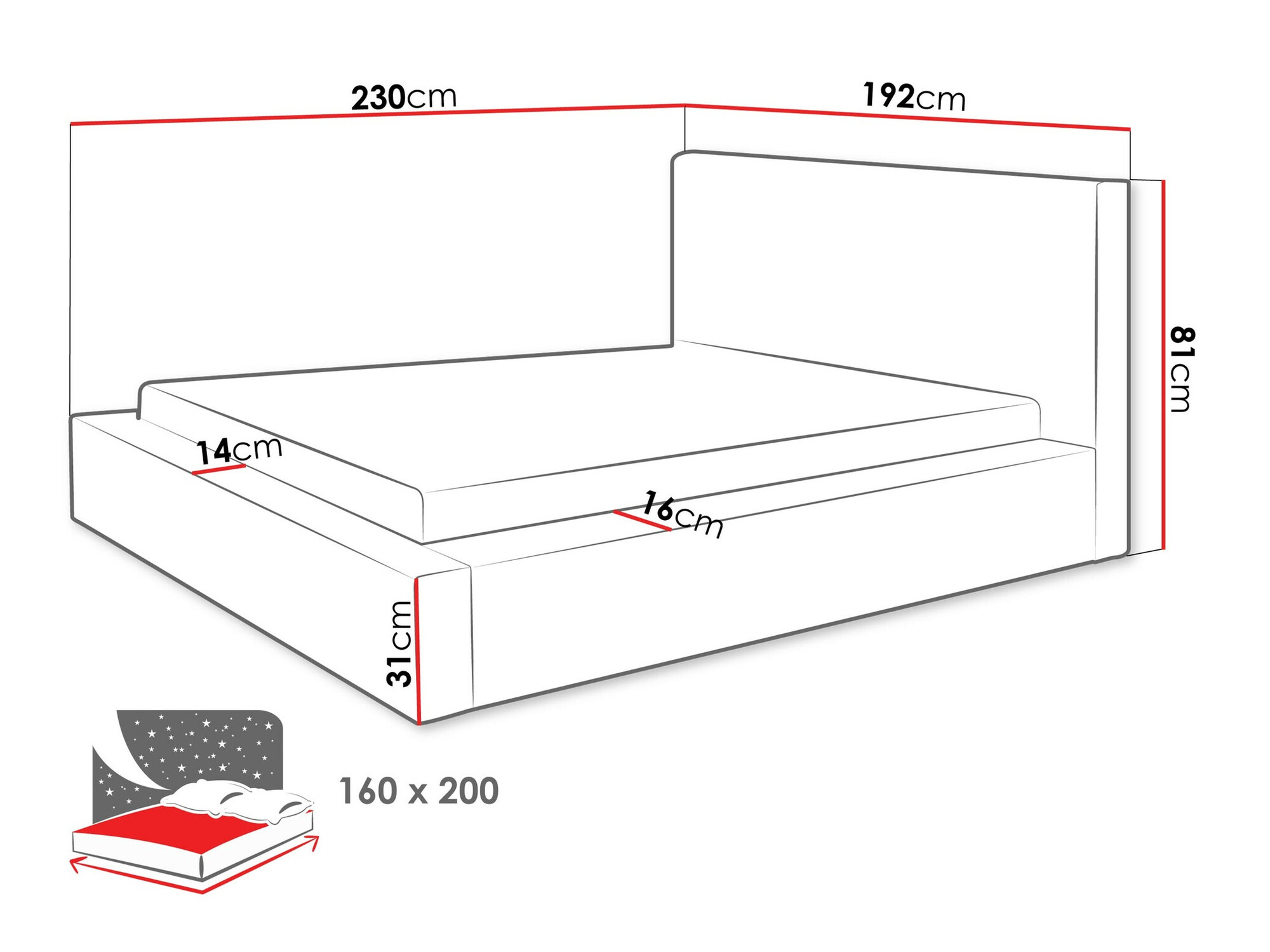 Krevet TrendyNest 107 (Top 95)