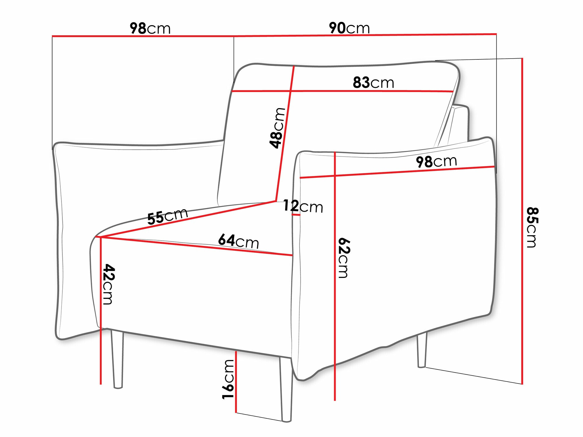 Fotelja Columbus 225 (Velo 623)