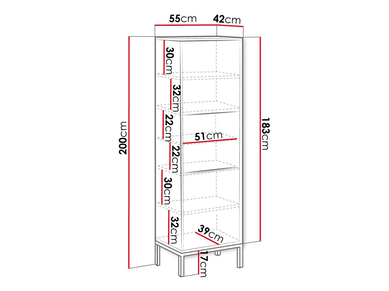 Polica Natar (Belo + Sjajno belo)