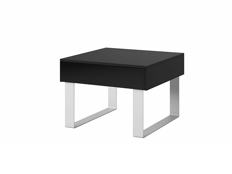 Side table Tivdalu 137 (Crno + Crna visoki sjaj)