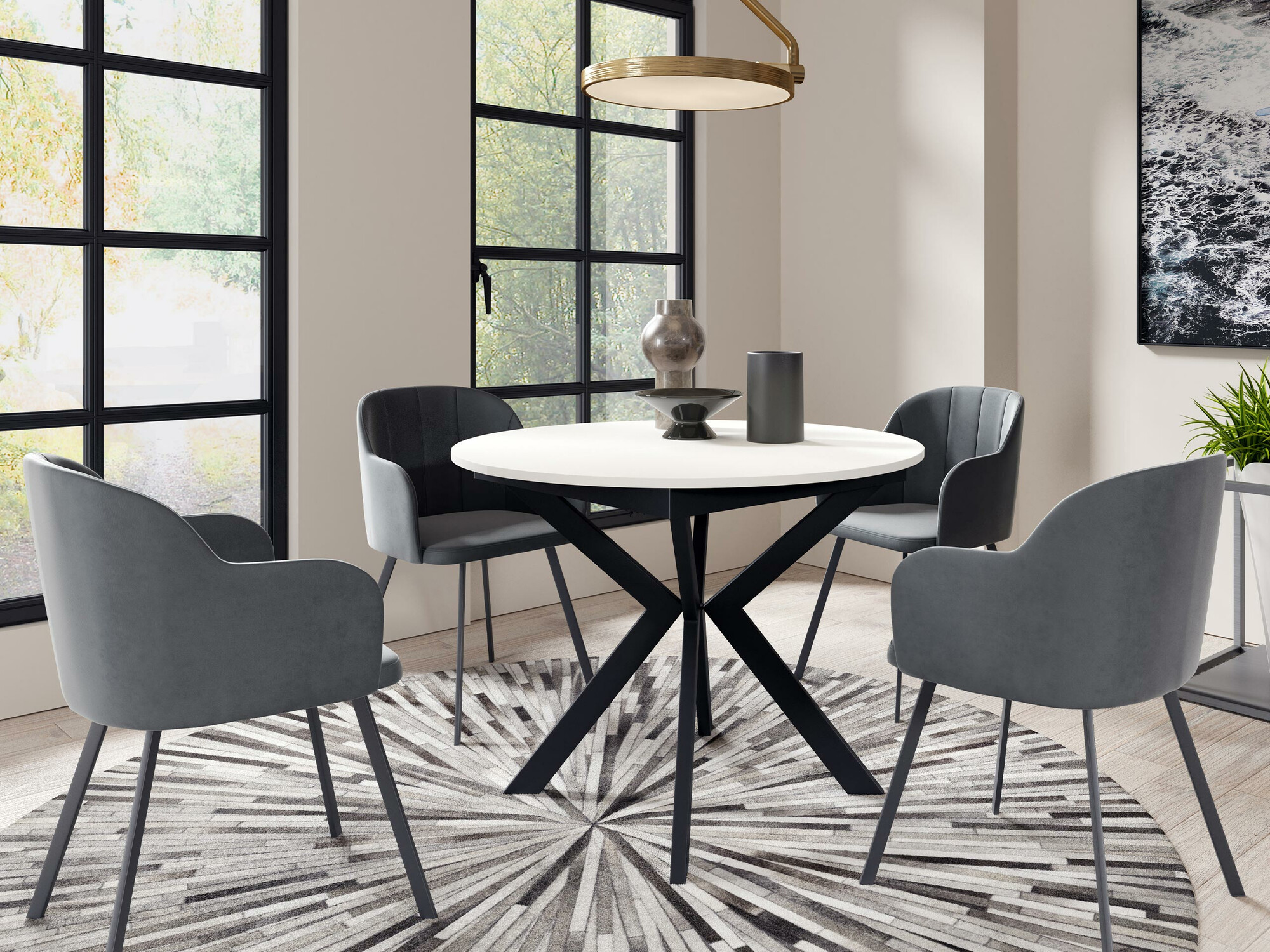 Sto Oswego 112 (Crno + Belo)