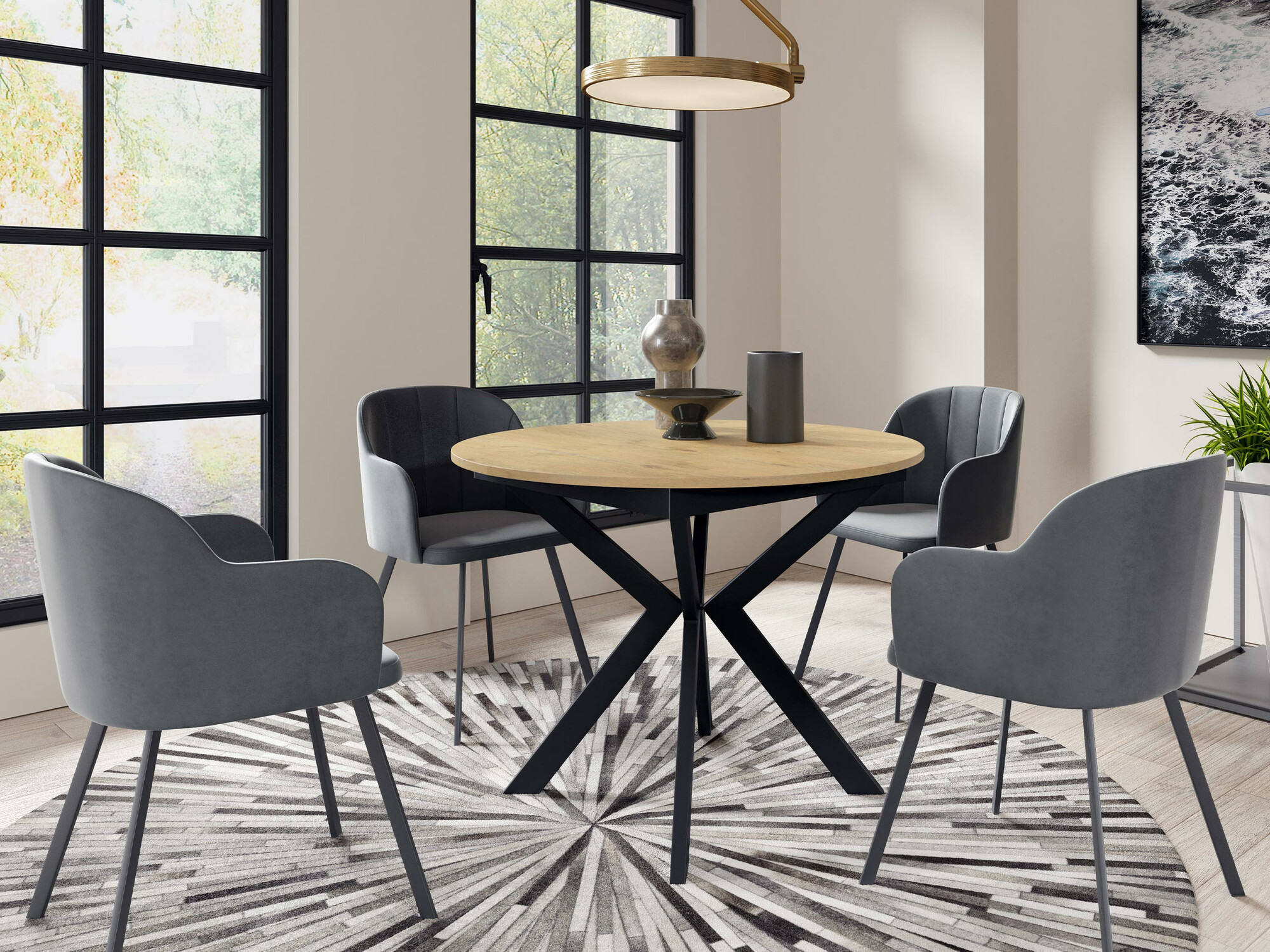 Sto Oswego 112 (Crno + Lancelot hrast)