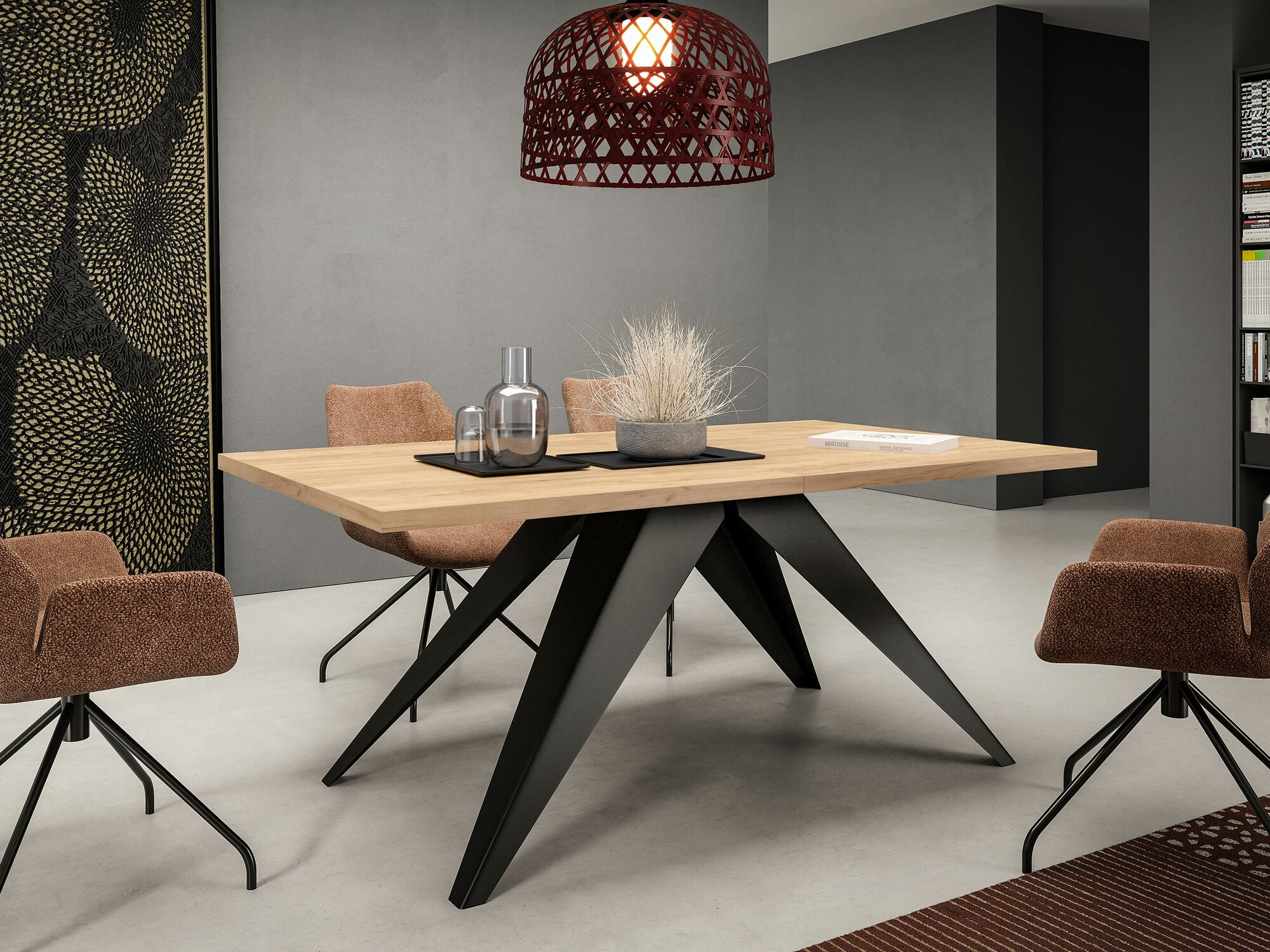 Sto Oswego 113 (Crno + Zanatski zlatni hrast)