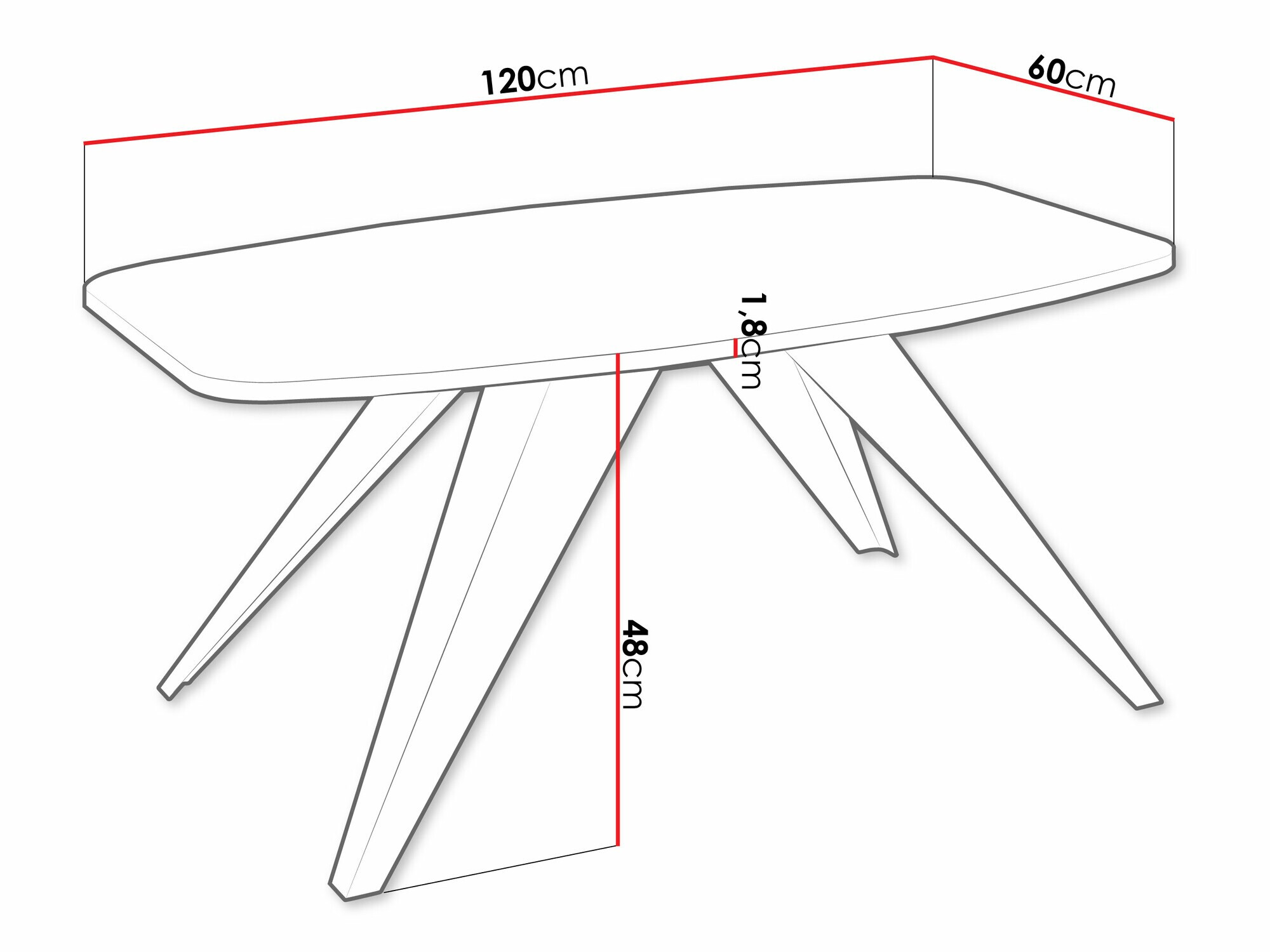 Stočić za kafu Oswego 117 (Crno)