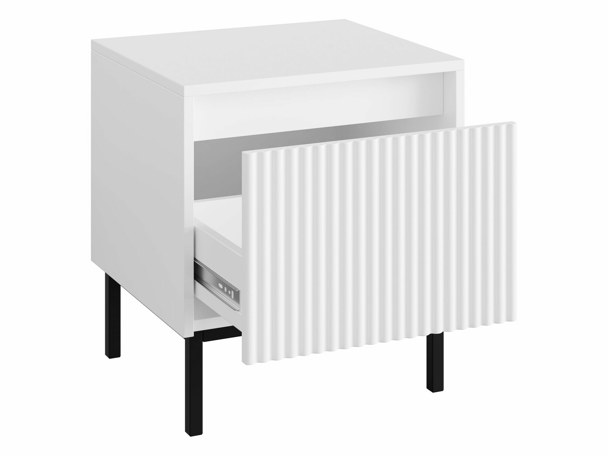 Noćni ormarić Comfivo Delruva 105 (Belo)