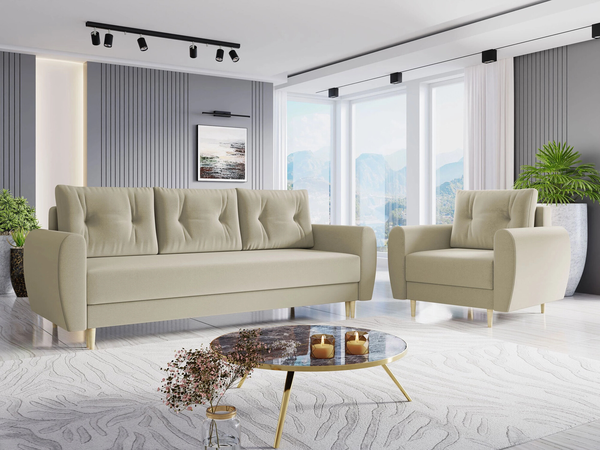 Sofa na razvlačenje Memphis 143 (Itaka 16)