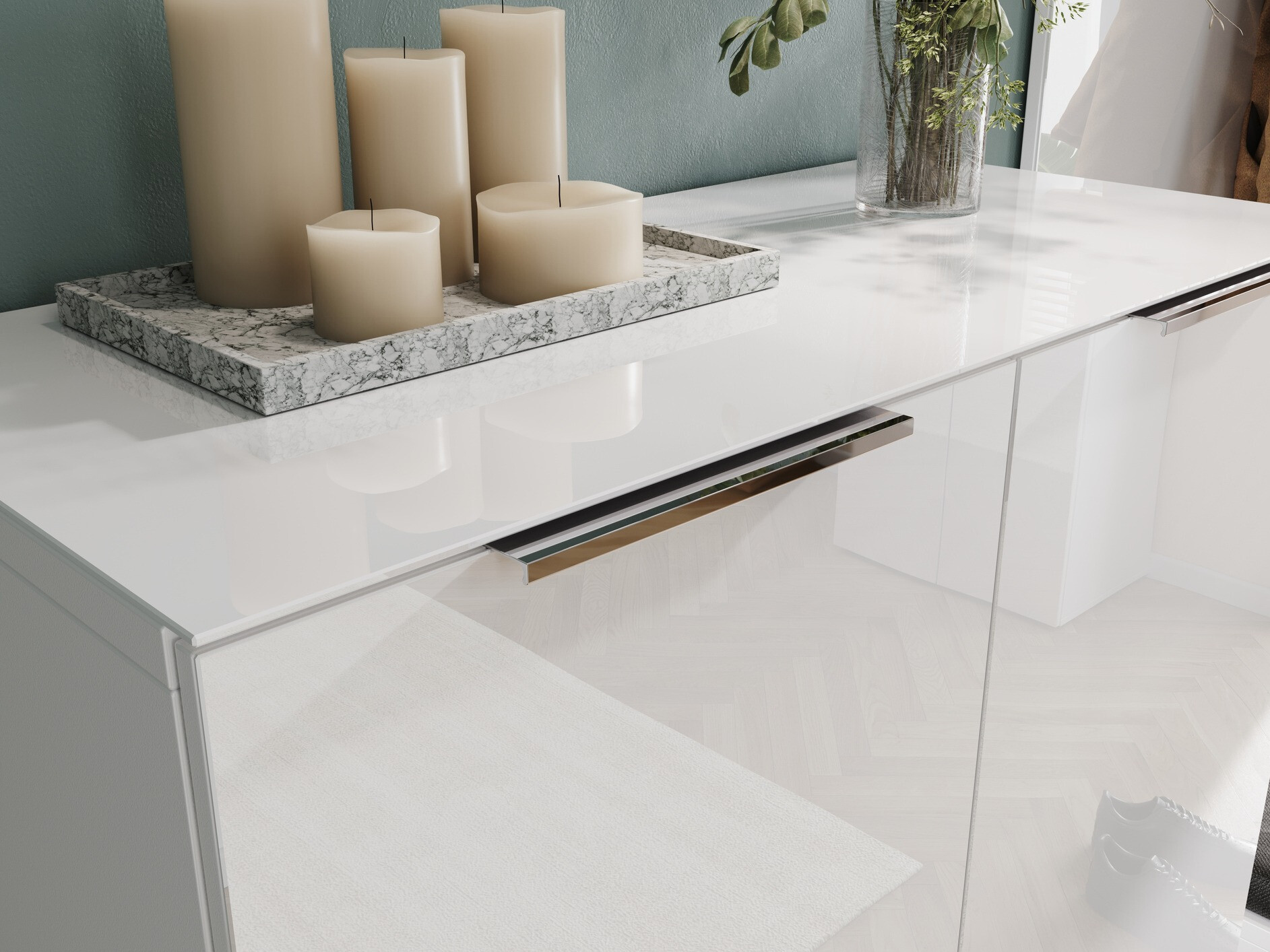 Polica za obuću Fivsori 105 (Belo)