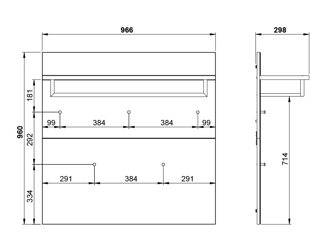 Čiviluk Fivsori 107 (Belo)